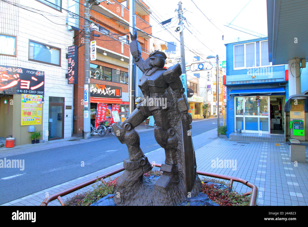 Mobile Suit Gundam Statue St Kamiigusa Station Suginami Tokio Japan Stockfoto