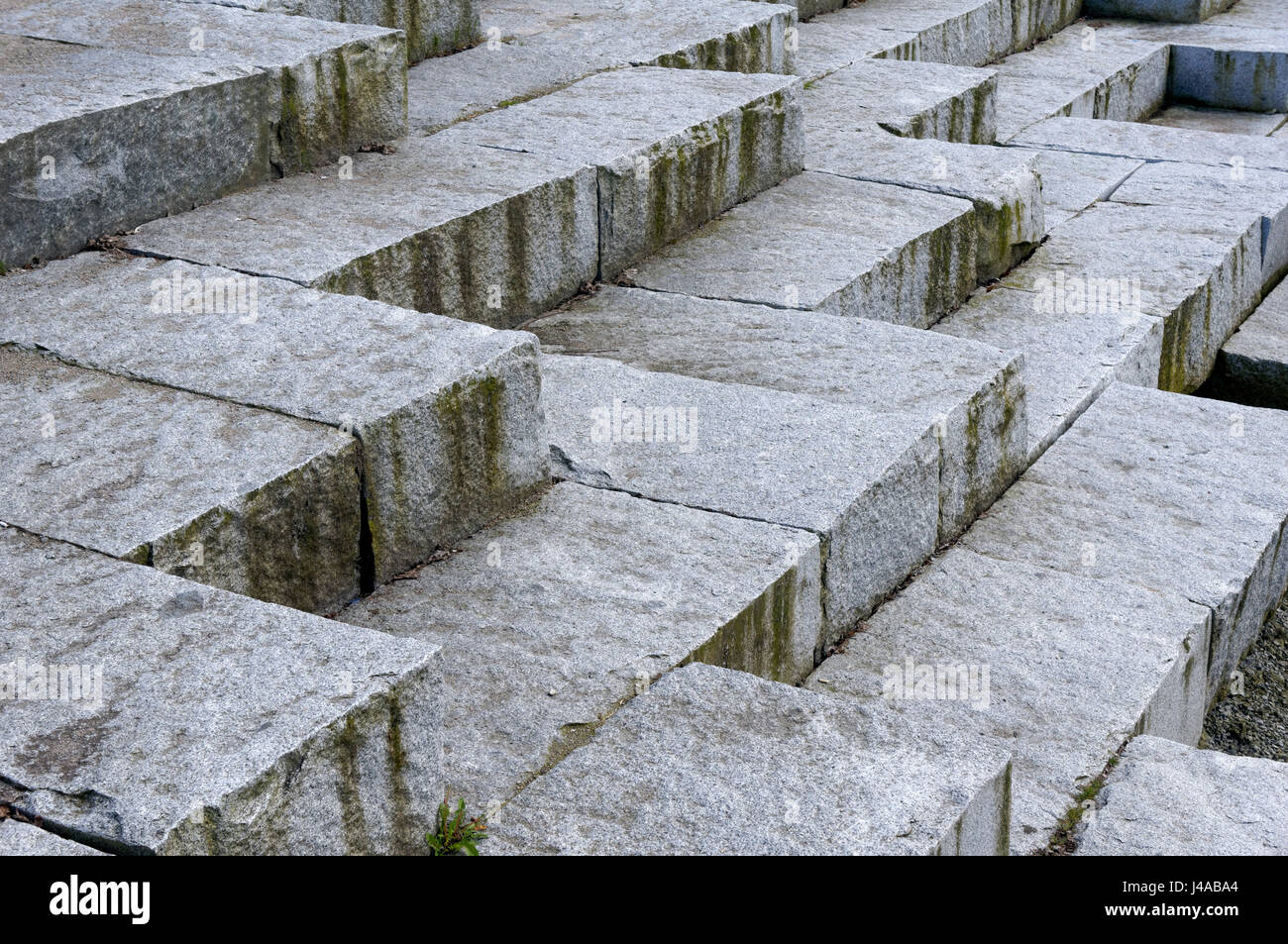 Grey schneiden Steinterrassen abstrakten Hintergrund Stockfoto