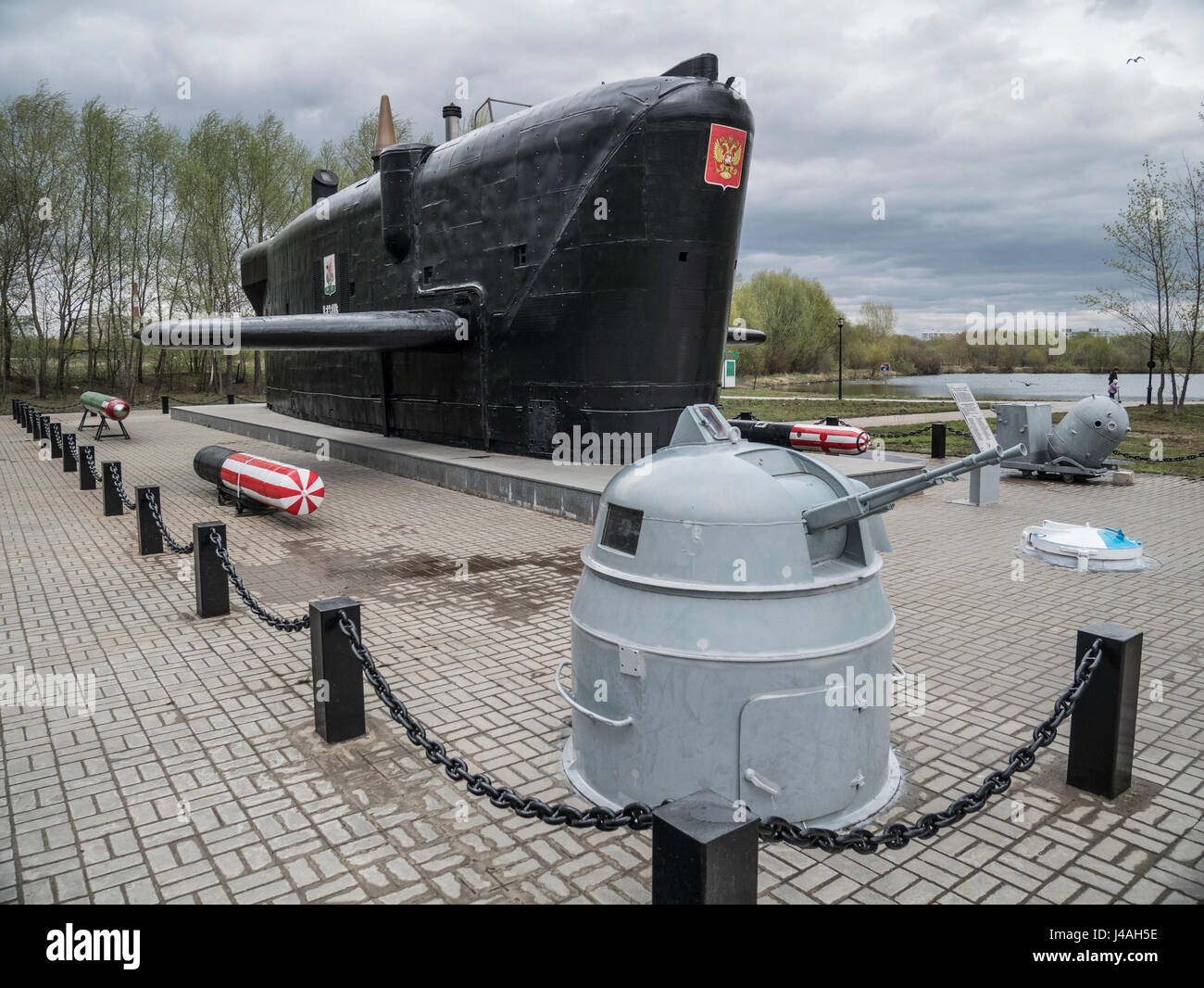 U-Boot-Conning Tower Kazan Victory Park Stockfoto