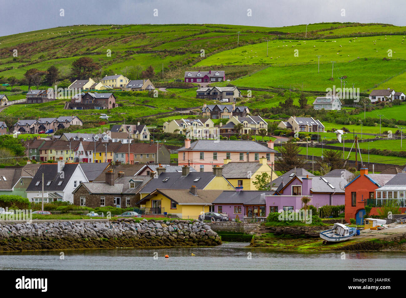 Dingle Stadt auf der Halbinsel Dingle, County Kerry, Irland Stockfoto