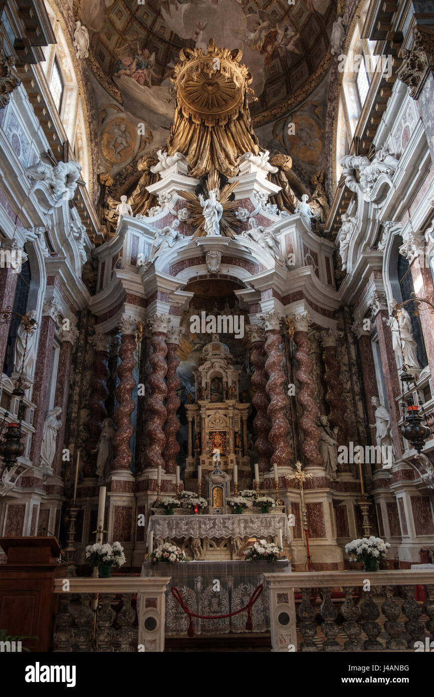 Kirche von Saint Mary Nazareth, Unbeschuhten Karmeliten in Venedig, Italien Stockfoto