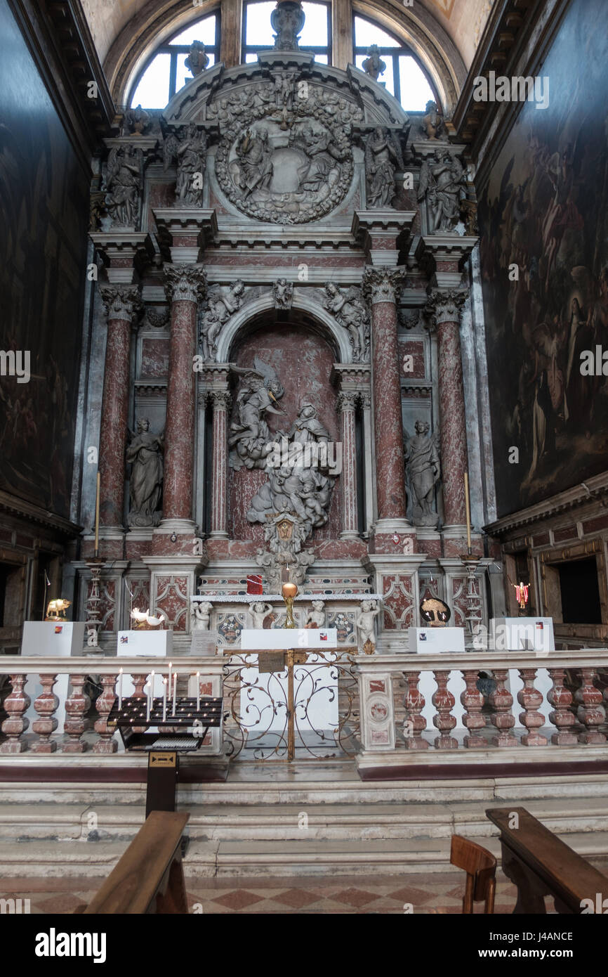 Kirche von Saint Mary Nazareth, Unbeschuhten Karmeliten in Venedig, Italien Stockfoto