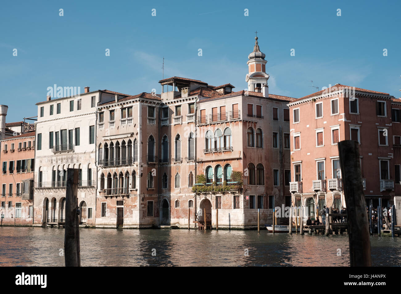 Blick auf die Dächer von Venedig Stockfoto