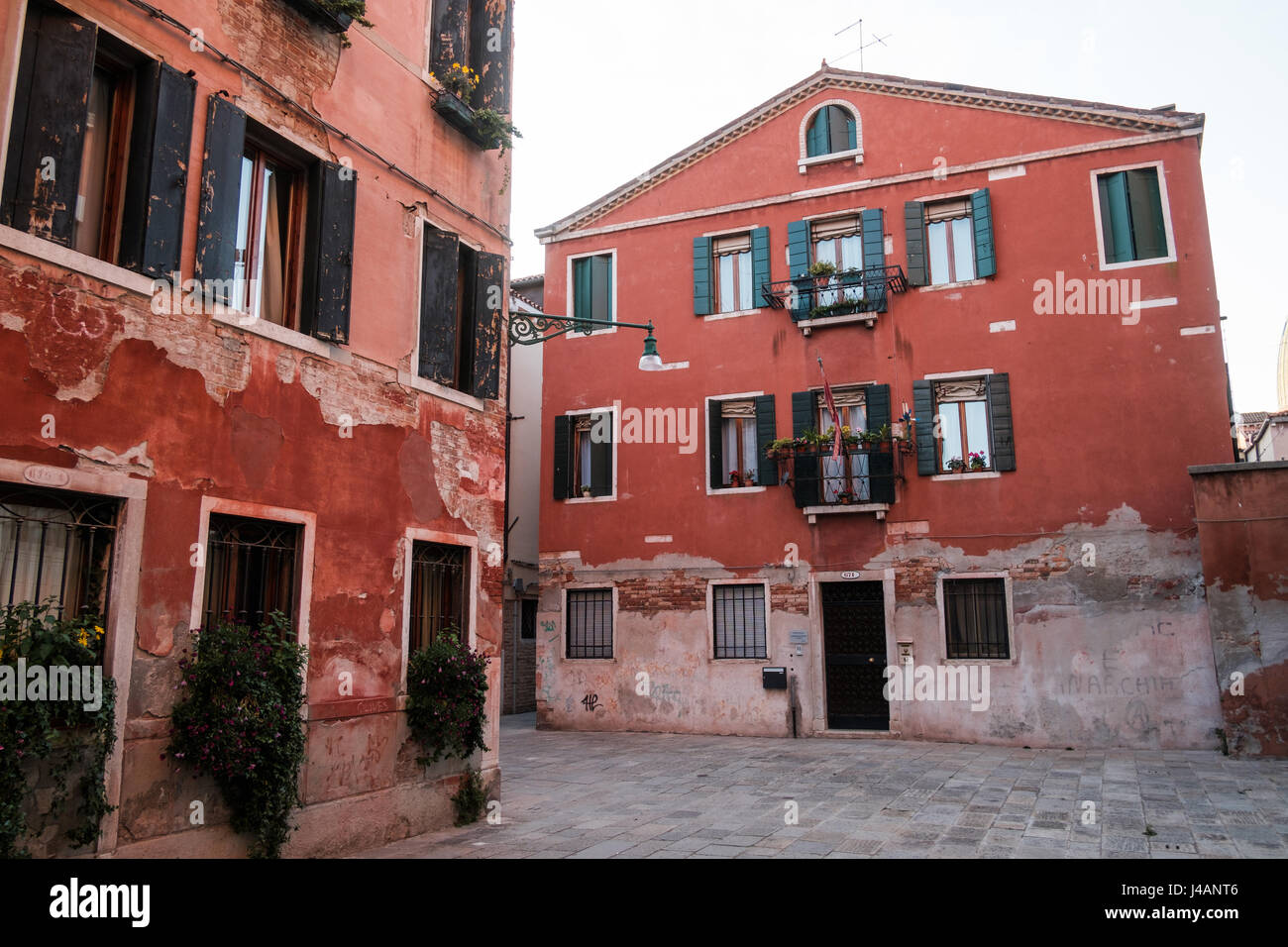 Häuser in Florenz, Venedig in Italien Stockfoto