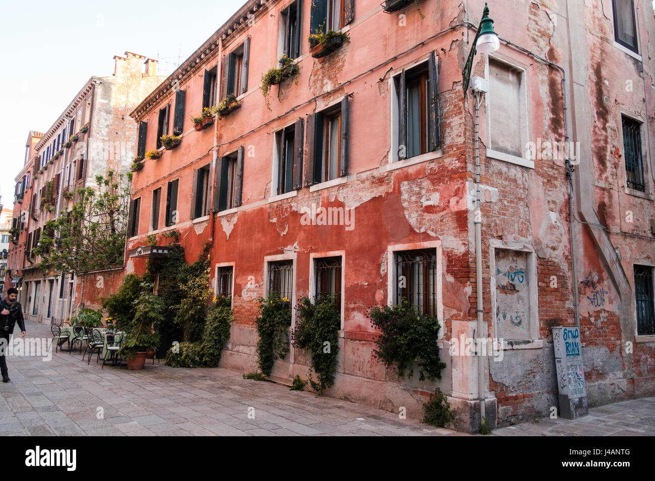 Häuser in Florenz, Venedig in Italien Stockfoto