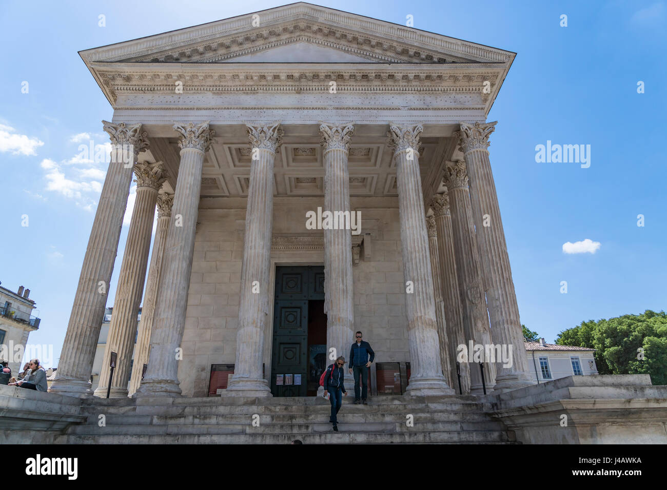 Maison Carrée in Nîmes, Frankreich Stockfoto