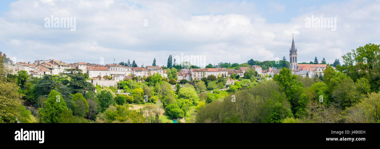 Französische Landschaft Panorama. Stockfoto