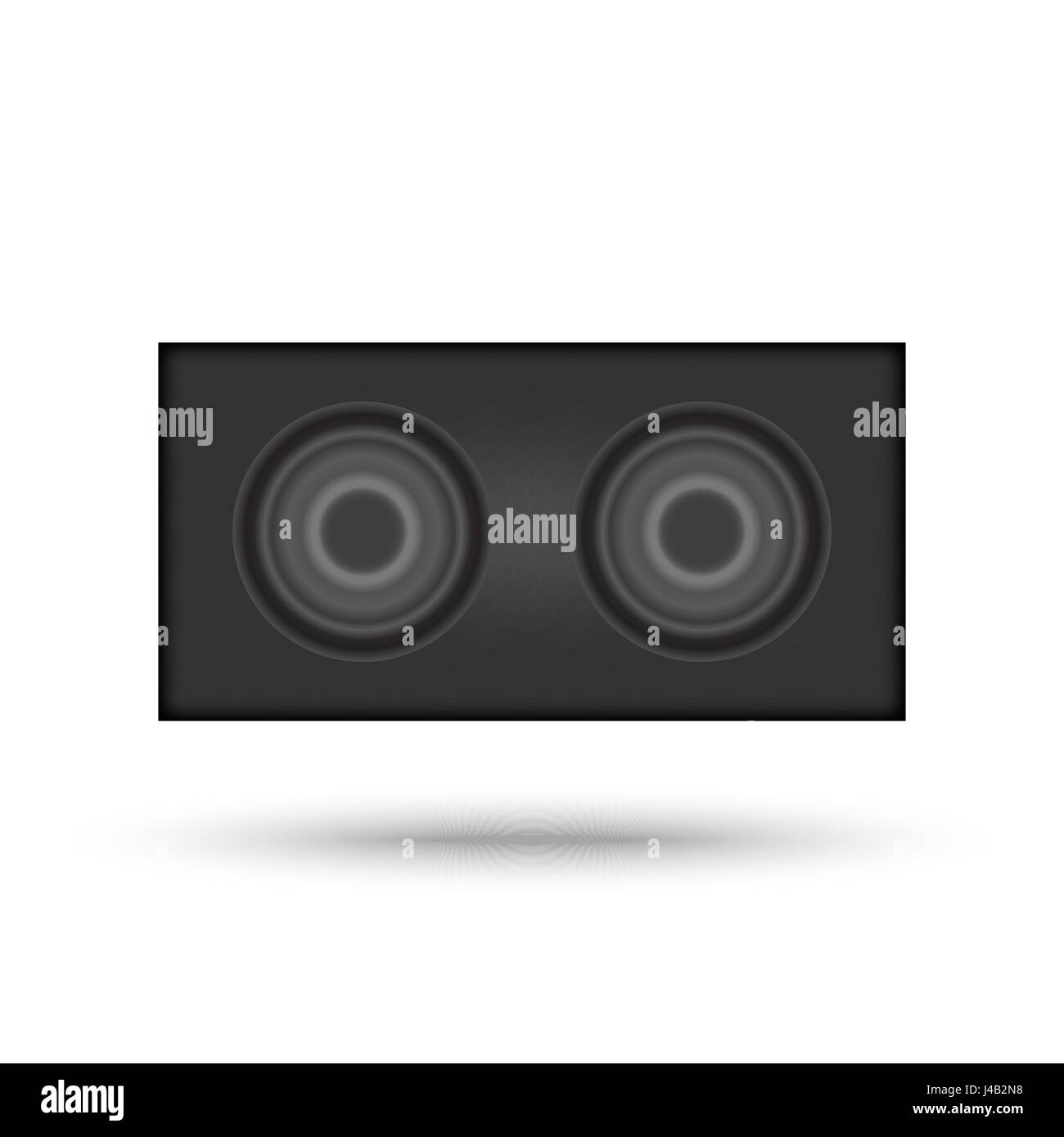 Black Audio Lautsprecher Stock Vektor