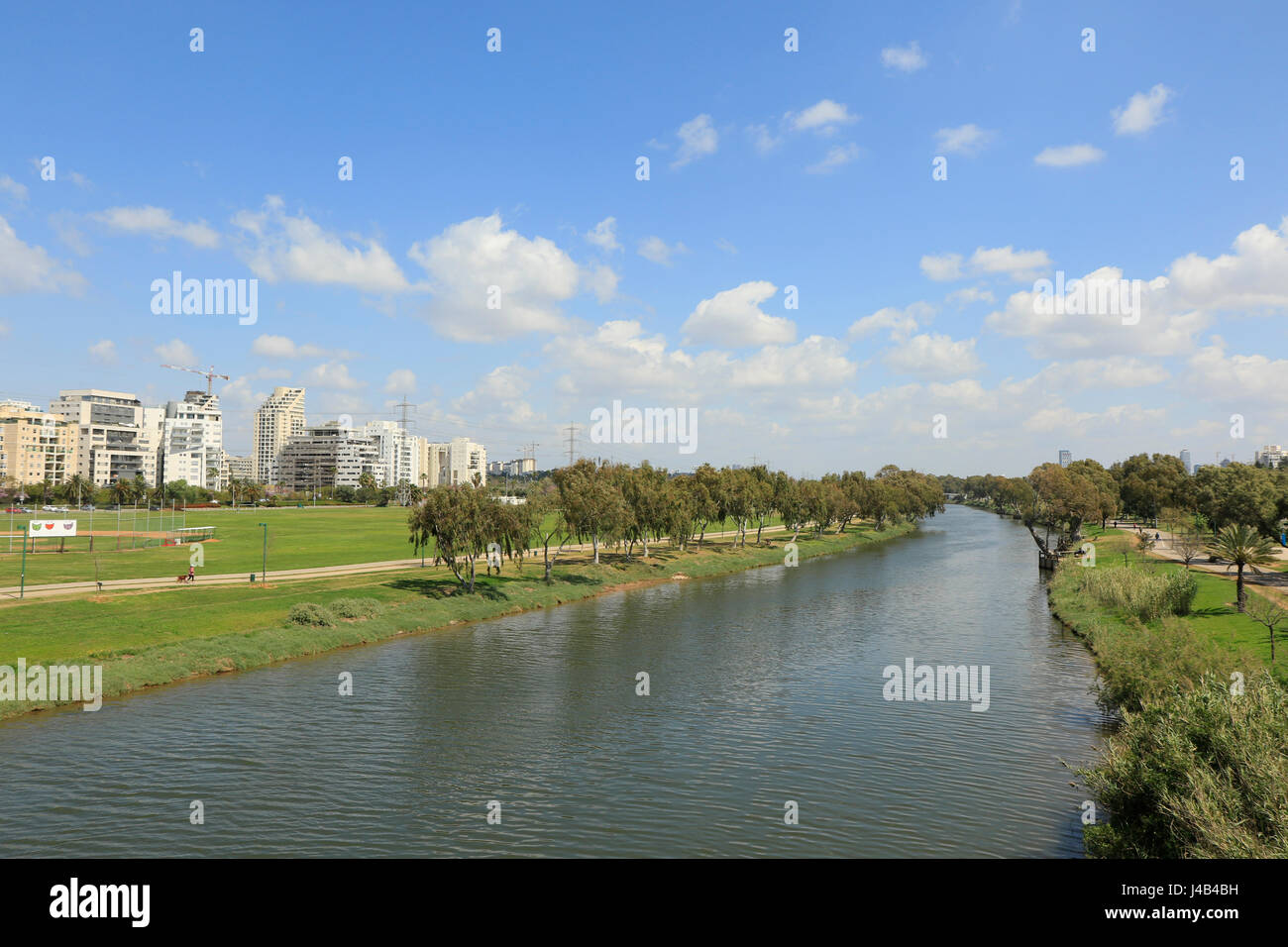 Israel, Tel Aviv, Hayarkon Park Yarkon Fluss Stockfoto