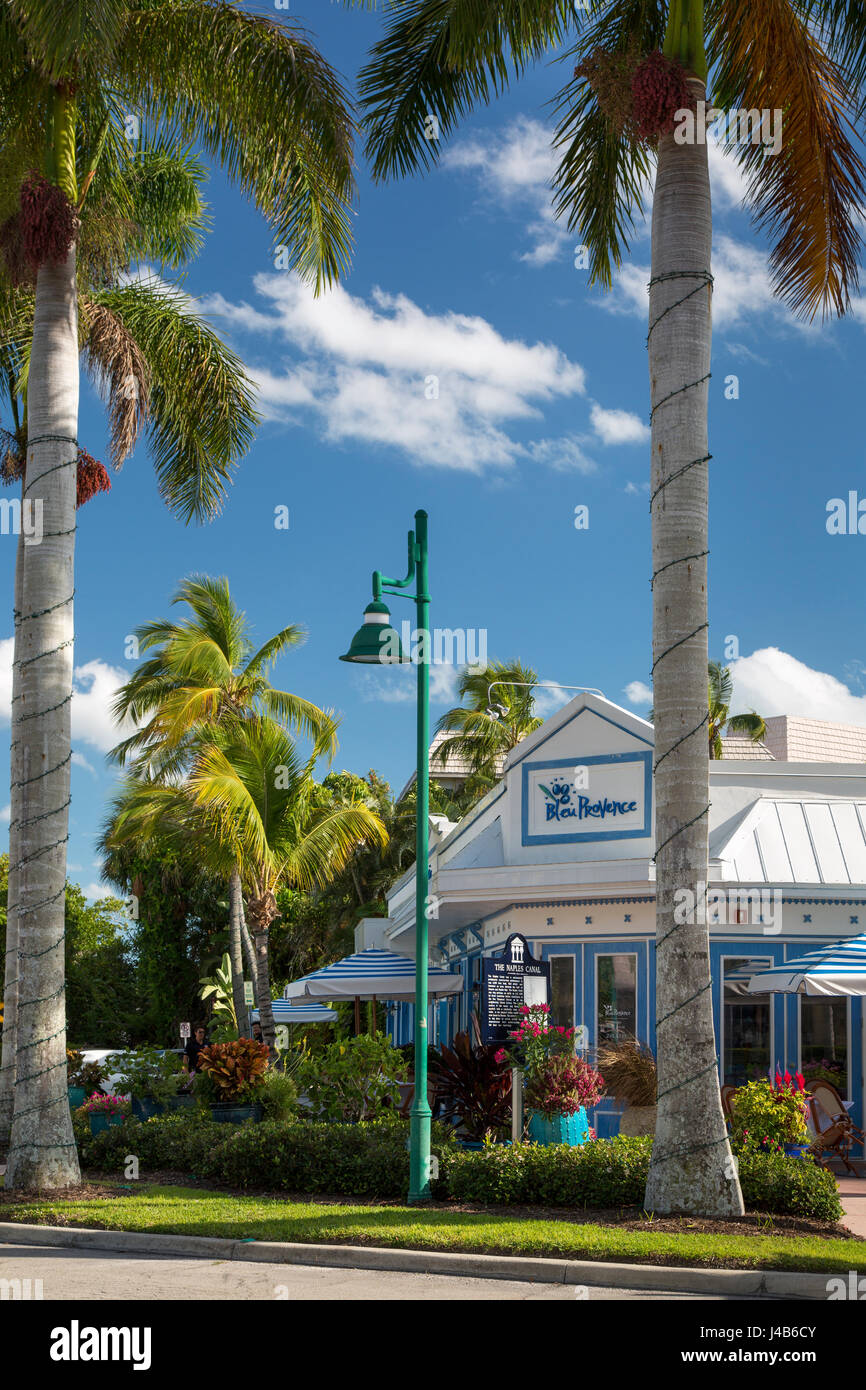 Bleu Provence - gehobenen französischen Restaurant, Naples, Florida, USA Stockfoto