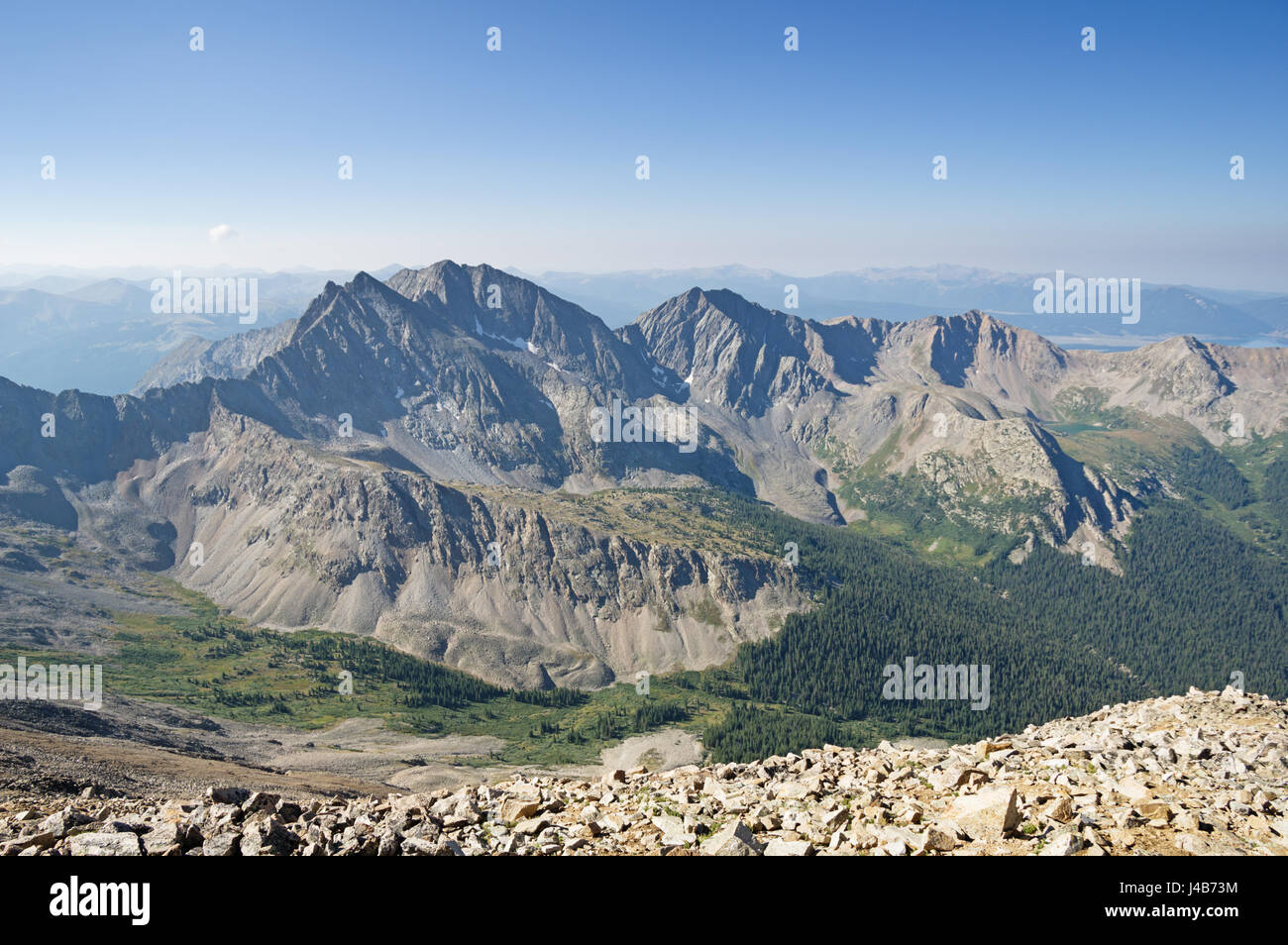 die drei Apostel Berge von Huron Peak sind Apostel Ice Mountain in Nord und West Apostel Stockfoto
