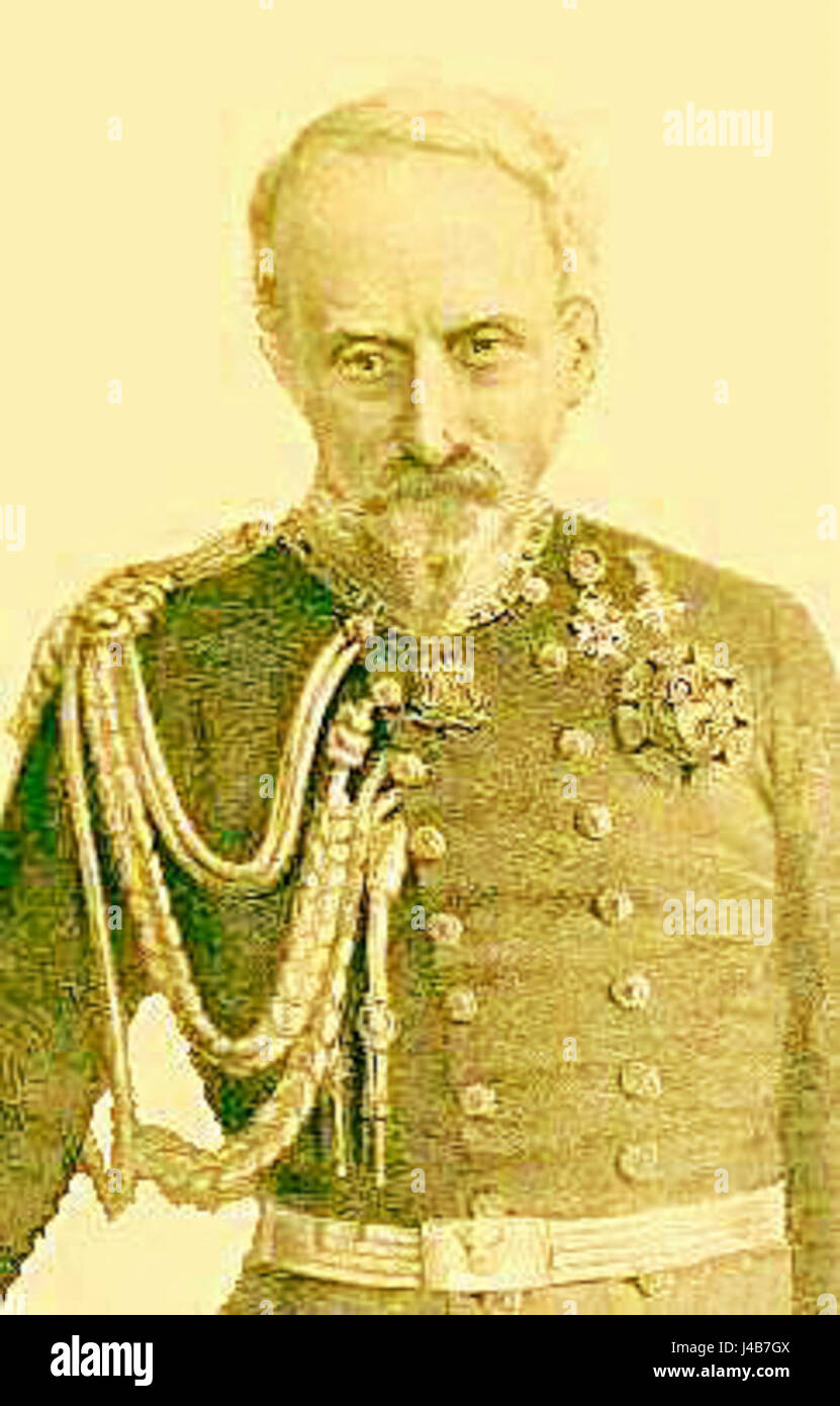 Perrin C. Lith   Generale De Sonnaz Litografia 1860 Stockfoto