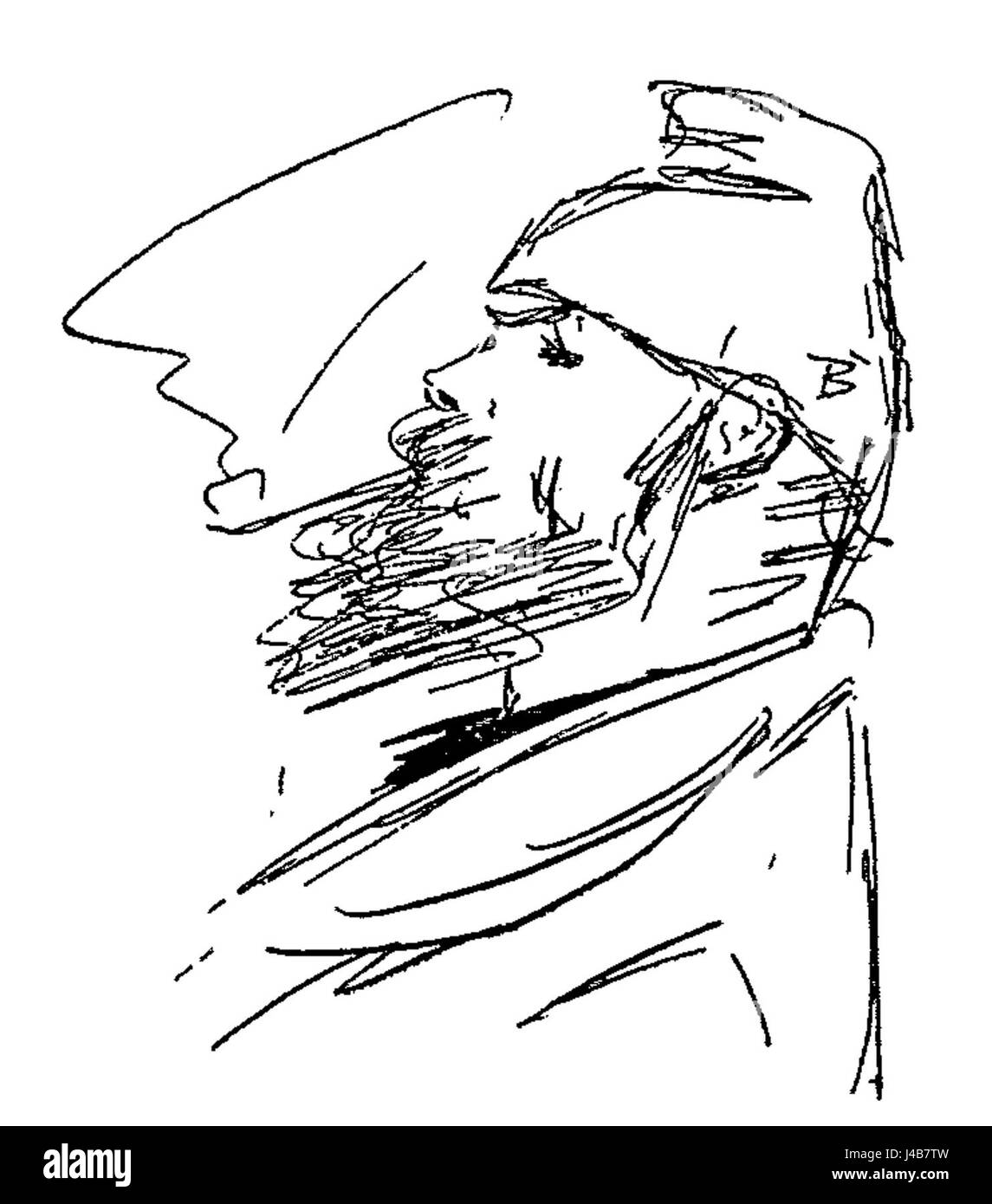 Dieses Porträt von Paul Verlaine, das vom Künstler Cazals geschaffen wurde, spiegelt das Bild des berühmten französischen Dichters wider. Verlaine ist bekannt für seine Rolle im französischen Symbolismus und in der Lyrik. Das Kunstwerk spiegelt die künstlerischen Stile der Zeit und die Bedeutung von Verlaineâ in der französischen Literaturgeschichte wider. Stockfoto