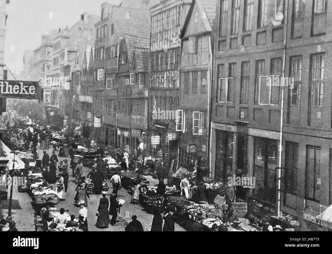 Pincerno Hamburger Neustadt 15 1900 Stockfoto