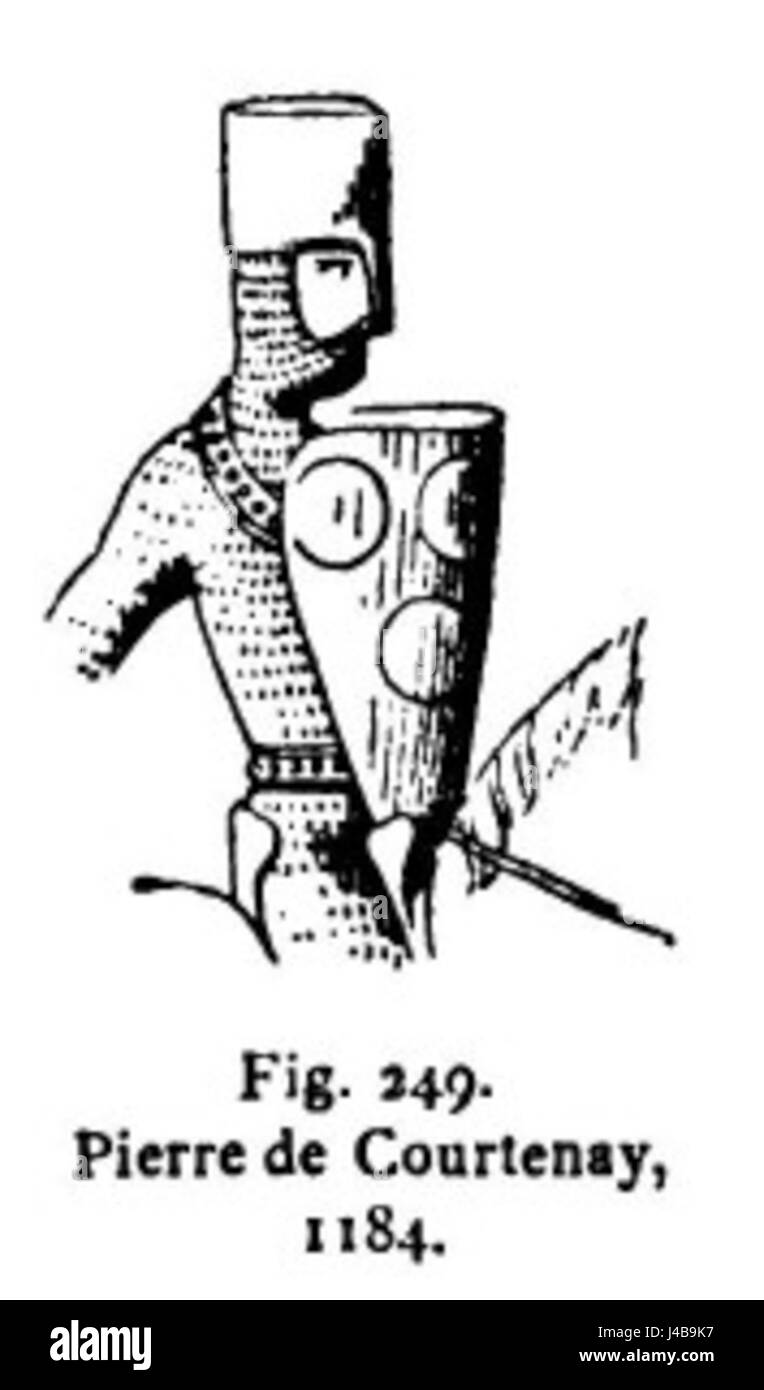 Peter II. Von Courtenay war ein französischer Adliger und Thronanwärter des Lateinischen Reiches von Konstantinopel. Seine Herrschaft war kurz und von politischen Kämpfen geprägt. Stockfoto