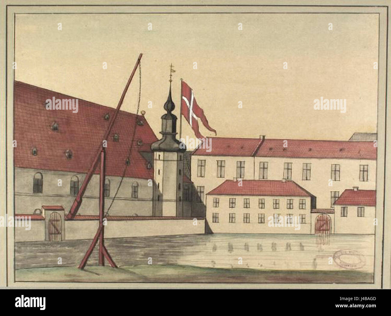 Proviantgaarden Dt015171 bezieht sich auf einen historischen oder geografischen Verweis auf das Gebiet von Proviantgaarden, der möglicherweise mit einem Militär oder Bereitstellungszentrum zusammenhängt, spezifisch für eine bestimmte Zeit oder einen bestimmten Ort. Stockfoto