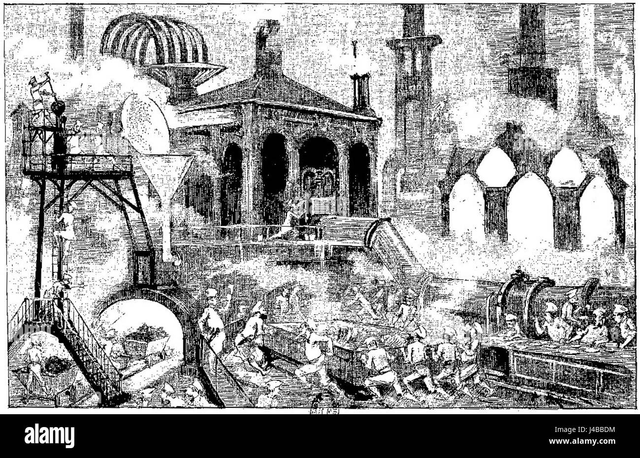 Dieser Bezug auf „Robida vingtiÃ¨me siÃ¨cle“ bezieht sich auf die Darstellung des französischen Künstlers Albert Robida aus dem 20. Jahrhundert. Seine Werke erforschten oft futuristische Visionen, technologische Fortschritte und die Transformation der Gesellschaft durch künstlerische Illustrationen. Stockfoto