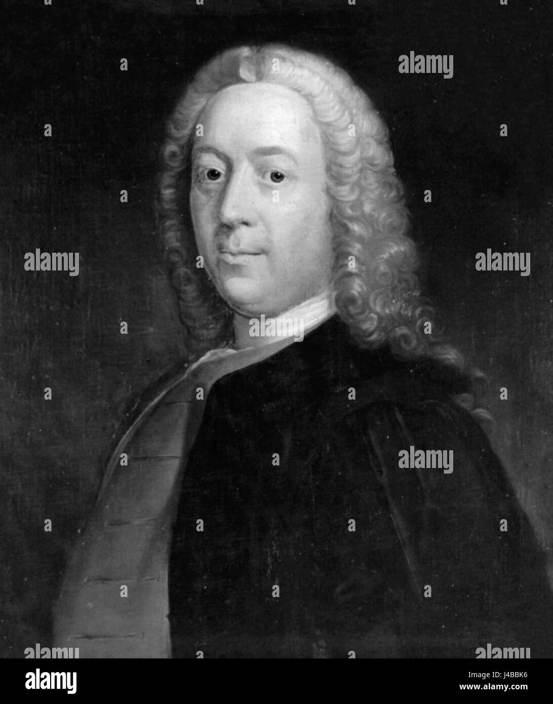 Robert Simson war ein renommierter schottischer Mathematiker, der für seine Arbeiten in Geometrie und Trigonometrie bekannt war. Seine Beiträge haben die mathematische Ausbildung stark beeinflusst. Stockfoto