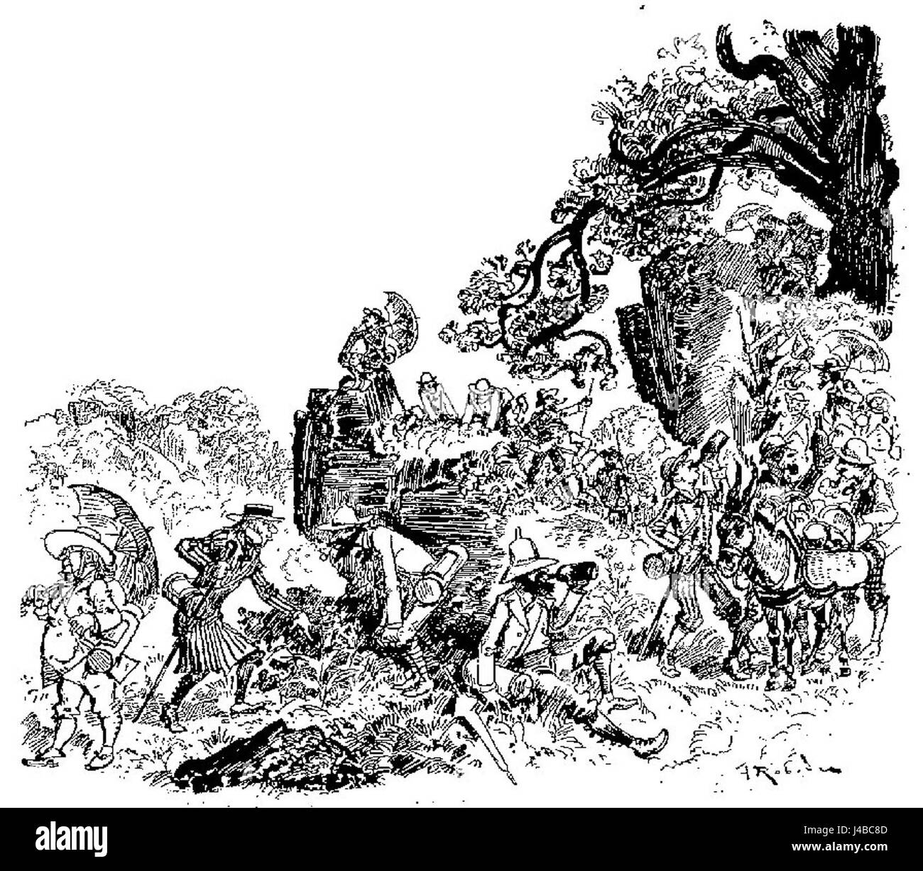 Robida Vingtieme Siecle p183 1 Stockfoto