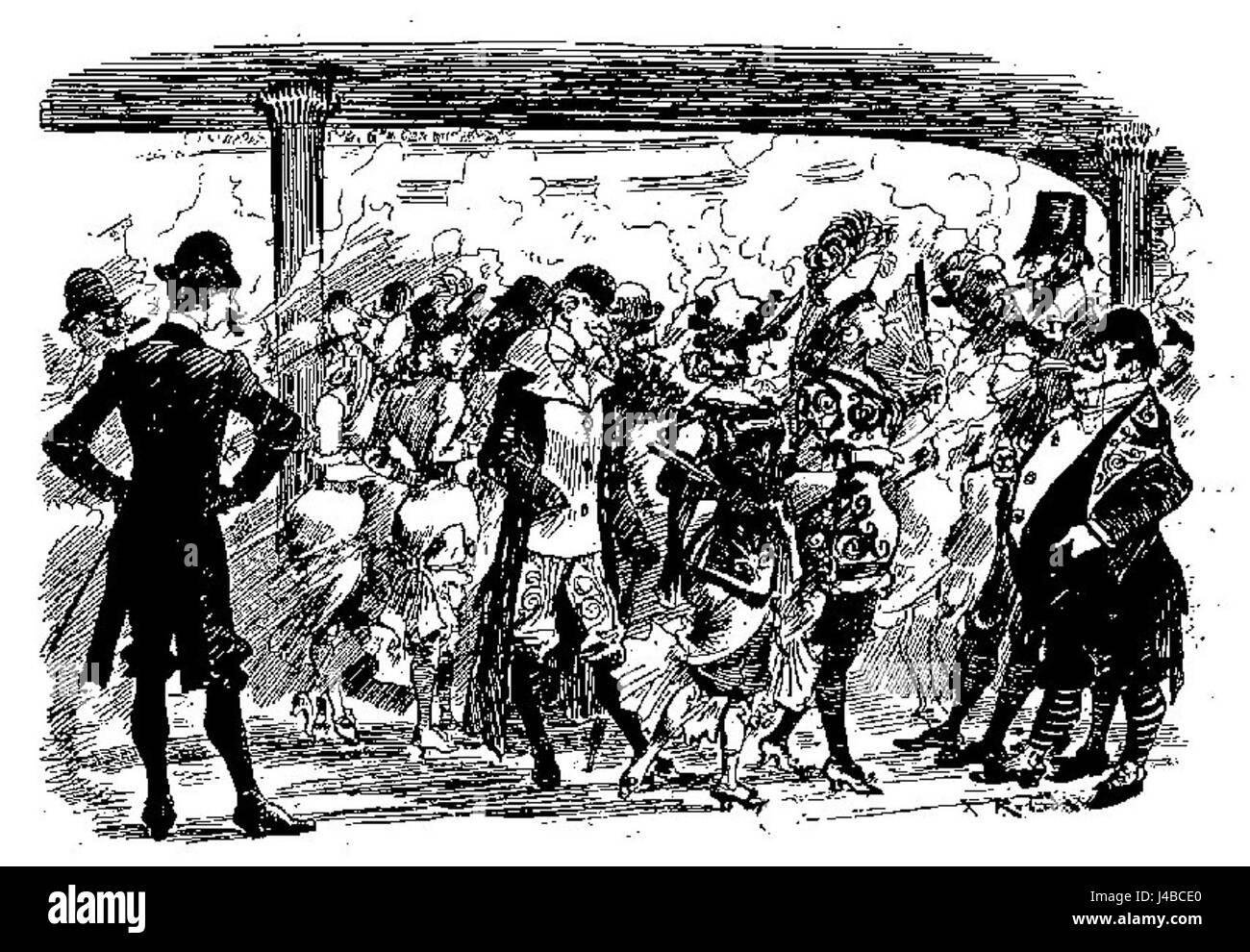 Robida Vingtieme Siecle p43 1 Stockfoto