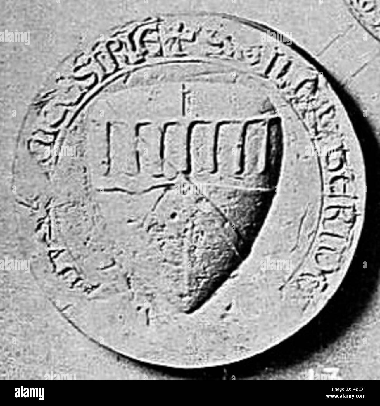 Roger de Lacy war ein mittelalterlicher englischer Adliger, der in der frühen normannischen Zeit eine bedeutende Rolle spielte. Bekannt für seine militärische Führung erhielt er nach der normannischen Eroberung Englands 1066 Ländereien und Titel. Stockfoto