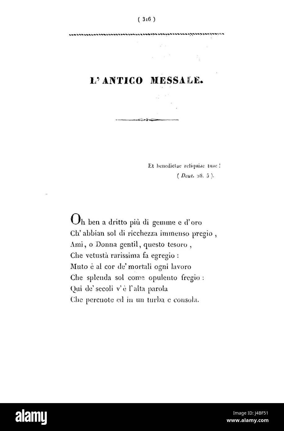 Pellico Poesie Inedite 317 Stockfoto