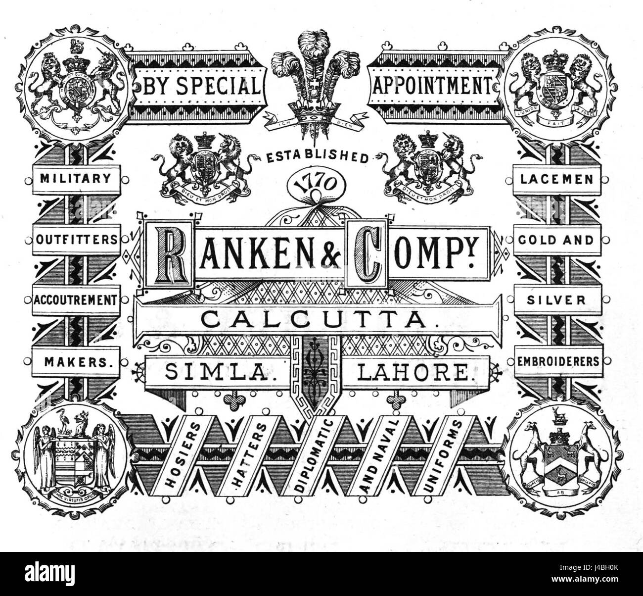 Co, Calcutta ranken Stockfoto