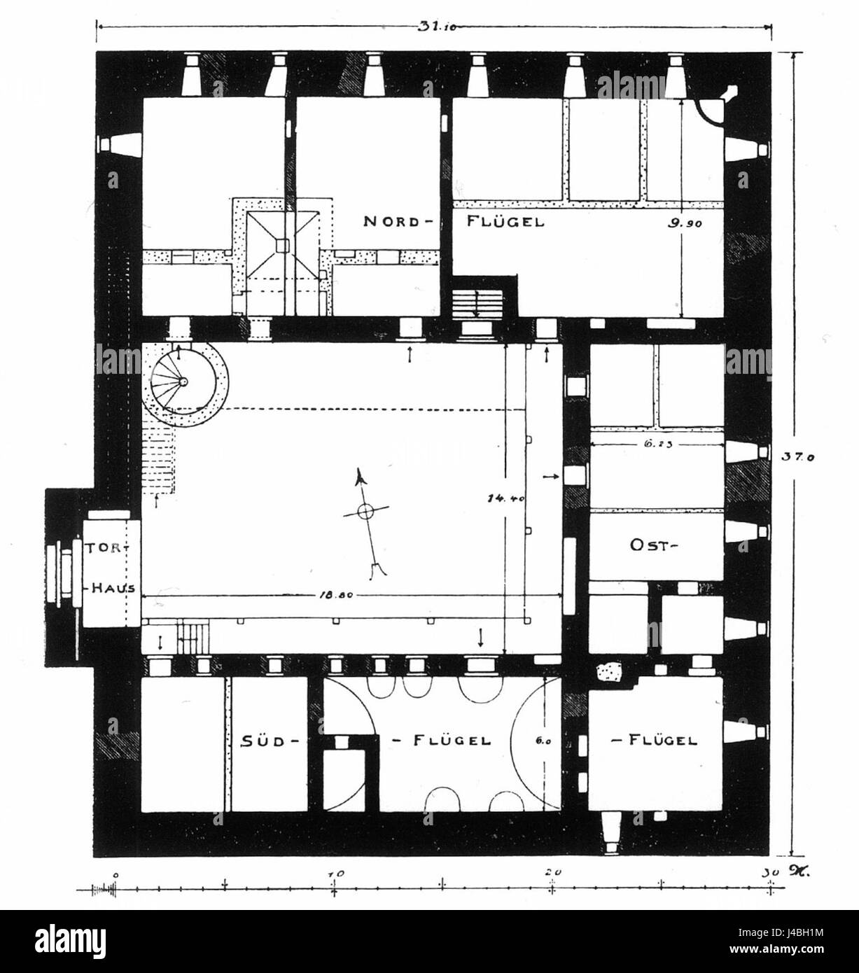 Rastenburg-Plan Stockfoto