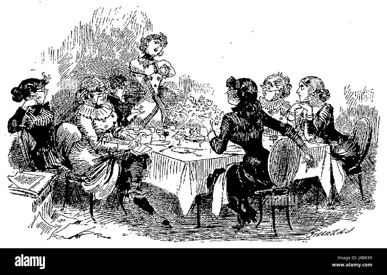 „Vingtieme Siecle“ von Albert Robida ist eine französische Science-Fiction- und futuristische Illustrationsserie, die die Welt des 20. Jahrhunderts vorstellt und technologische Fortschritte und kulturelle Veränderungen festlegt. Stockfoto