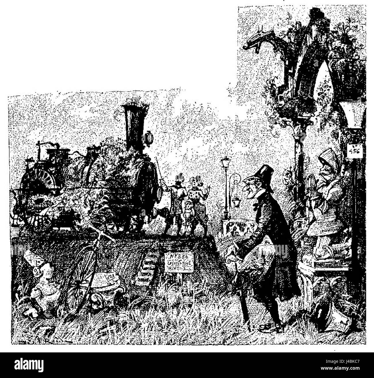 „Robida vingtieme siecle“ bezieht sich auf die Visionen des französischen Illustrators Albert Robida aus dem 20. Jahrhundert. Diese Arbeit, möglicherweise auf Seite 25, präsentiert futuristische Konzepte oder soziale Kommentare durch Illustrationen und erfasst das Wesen der kulturellen und technologischen Ängste der Jahrhundertwende. Stockfoto