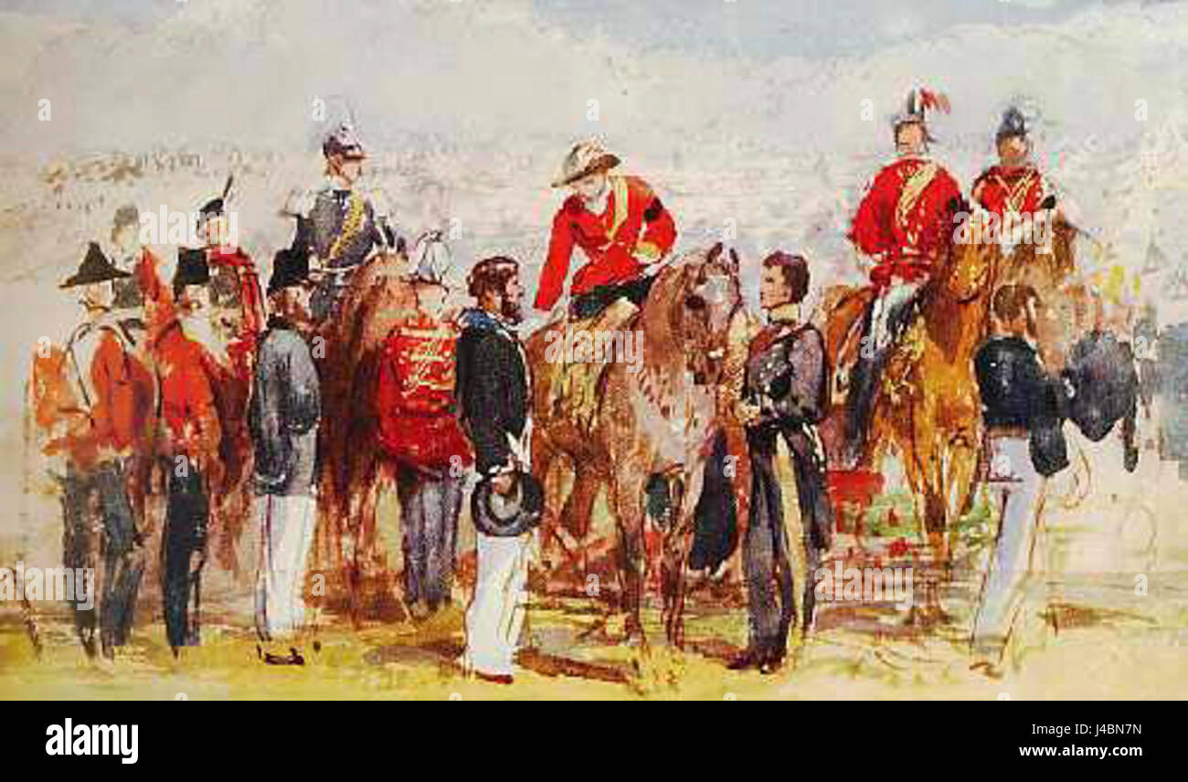 Queen Victoria wurde am 26. Juni 1857 im Hyde Park fotografiert, was einen wichtigen Moment in ihrer Regierungszeit darstellt. Das Bild fängt sie in einem öffentlichen Umfeld ein und spiegelt die Bedeutung der Monarchie im britischen öffentlichen Leben im 19. Jahrhundert wider. Stockfoto