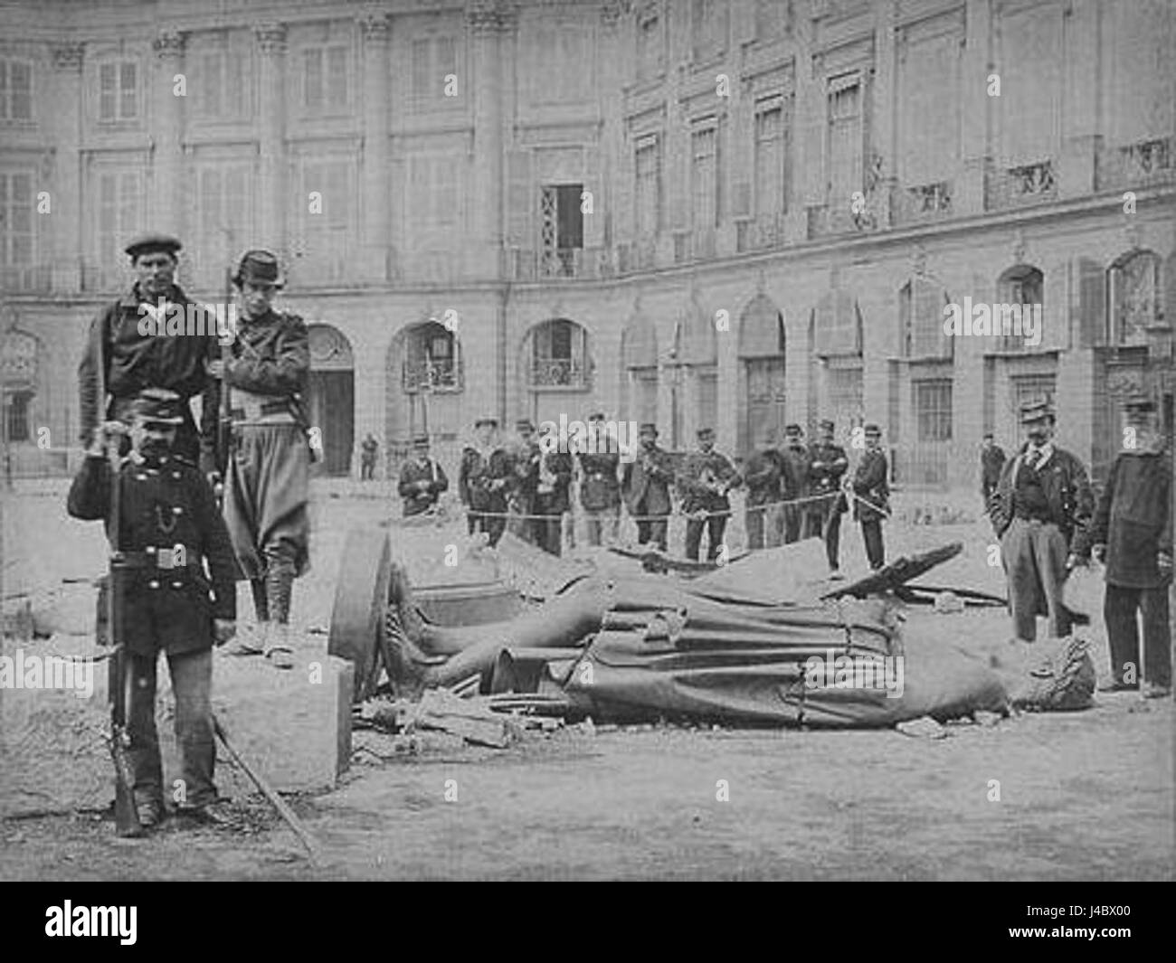 Der Place Vendame, der möglicherweise mit dem historischen Pariser Platz verwandt ist, der für seine kulturelle und historische Bedeutung bekannt ist, war ein wichtiger Teil der städtischen Landschaft von Paris. Stockfoto