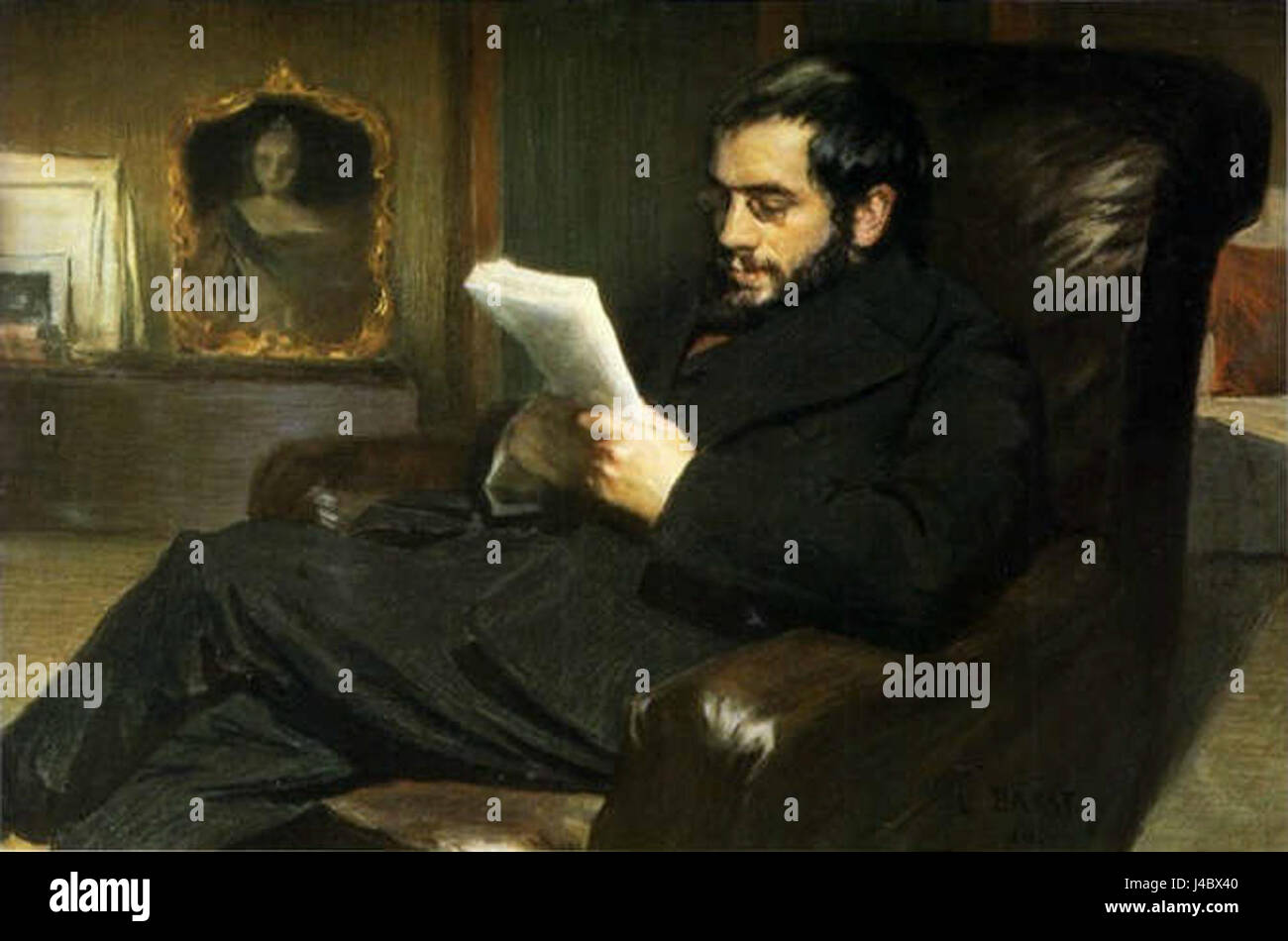 Porträt Alexander Benois von Leon Bakst Stockfoto