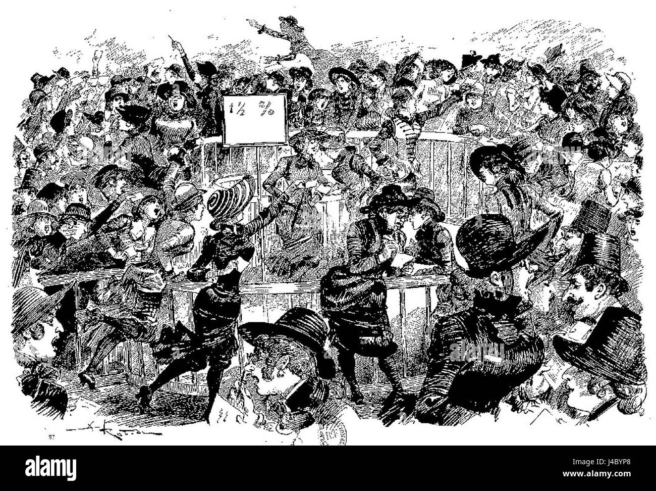 Die Vingtième Siècle (20. Jahrhundert) ist ein Werk des französischen Künstlers Albert Robida, das futuristische Visionen des 20. Jahrhunderts darstellt. Seine Illustrationen kombinierten oft Humor und satirische Ansichten zu technologischen und gesellschaftlichen Veränderungen. Stockfoto