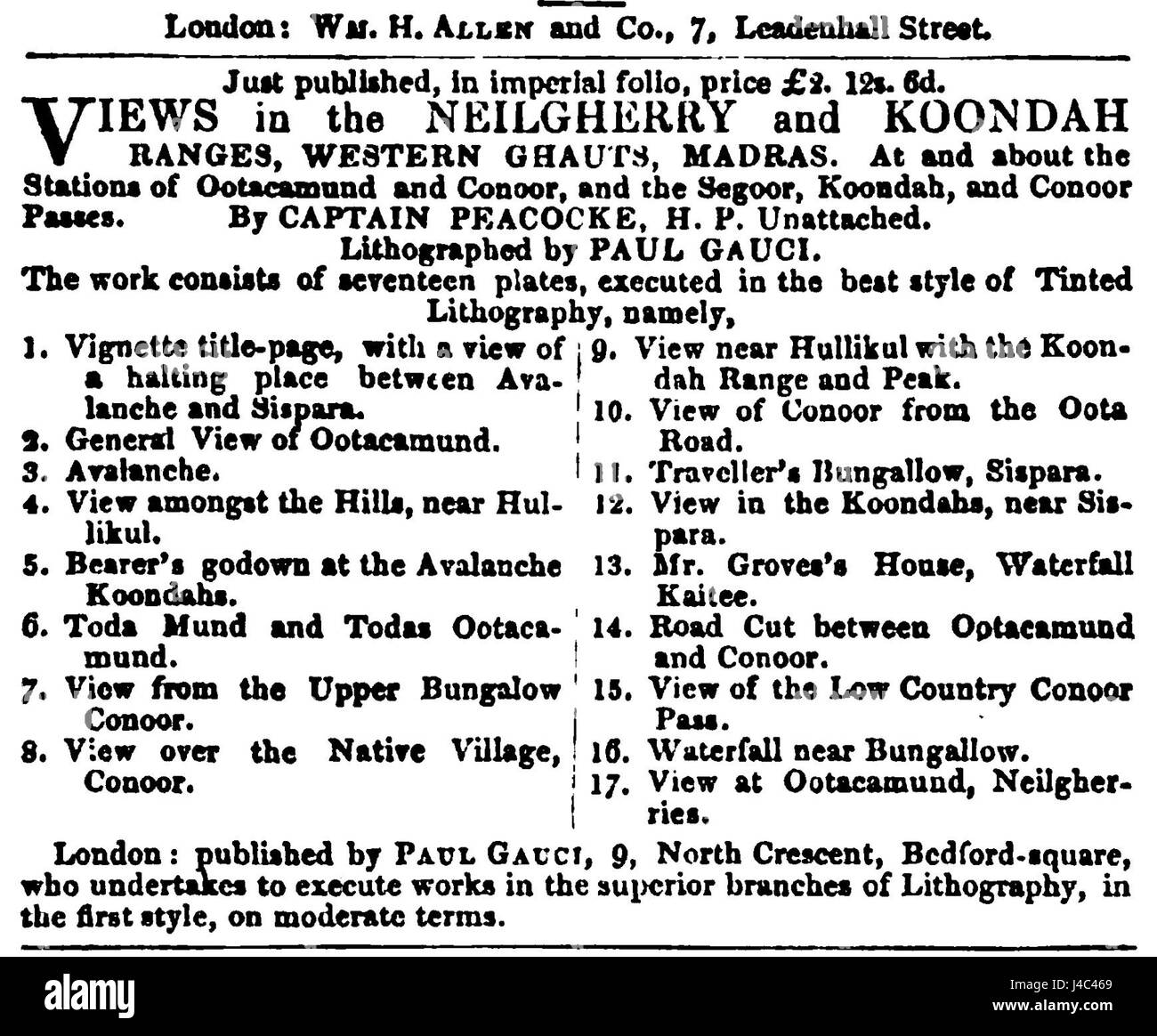 Die Werbung in Peacocke bezieht sich wahrscheinlich auf ein historisches oder kulturelles Werbestück, das möglicherweise mit der Firma Peacocke in Verbindung steht und Produkte oder Dienstleistungen im Kontext von Marketing und kommerzieller Kunst präsentiert. Stockfoto