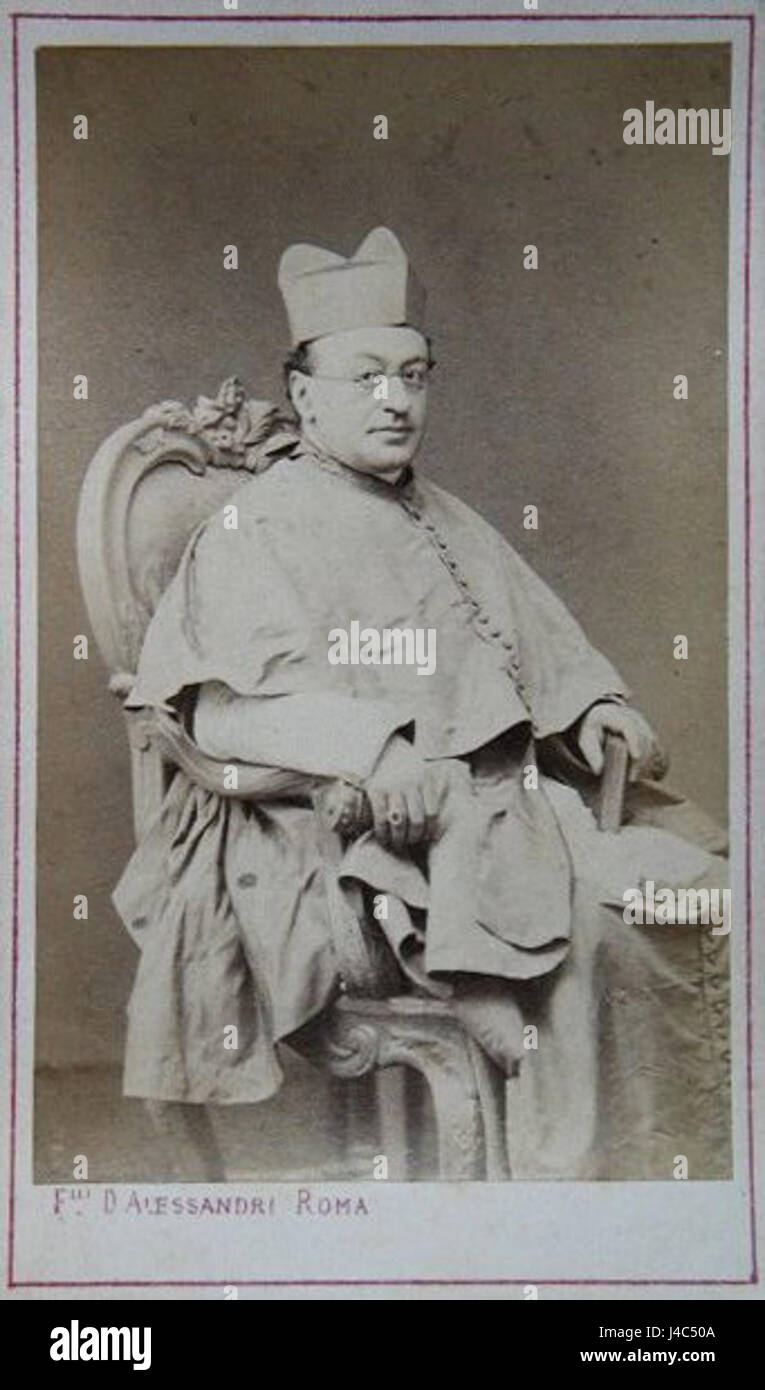 Raffaele Kardinal Monaco La Valletta war ein italienischer Kleriker und Kardinal, der für seine Beiträge zur römisch-katholischen Kirche im 19. Jahrhundert bekannt war. Stockfoto