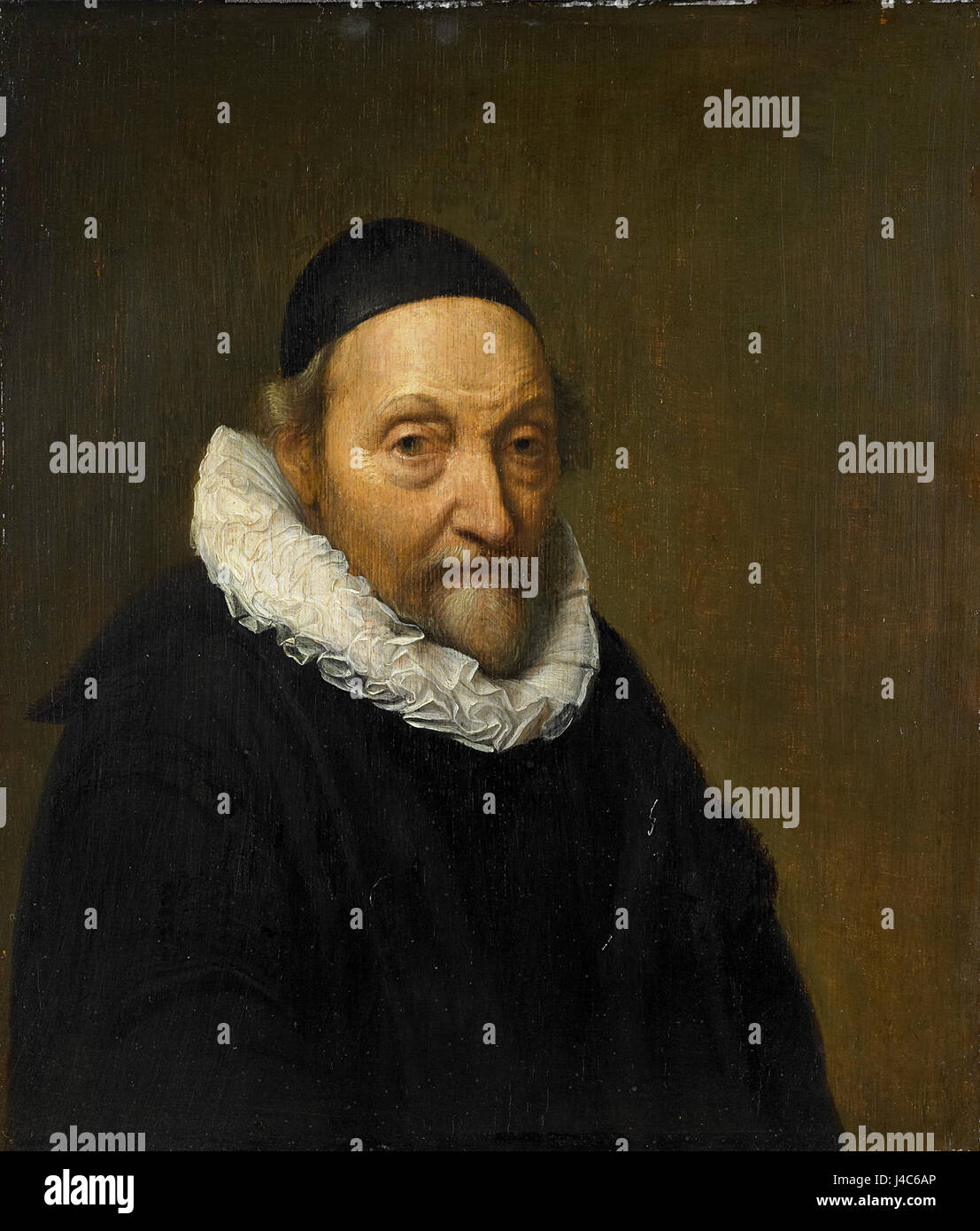 Portret van Johannes Wtenbogaert (1557 1644) Rijksmuseum SK A 580 Stockfoto