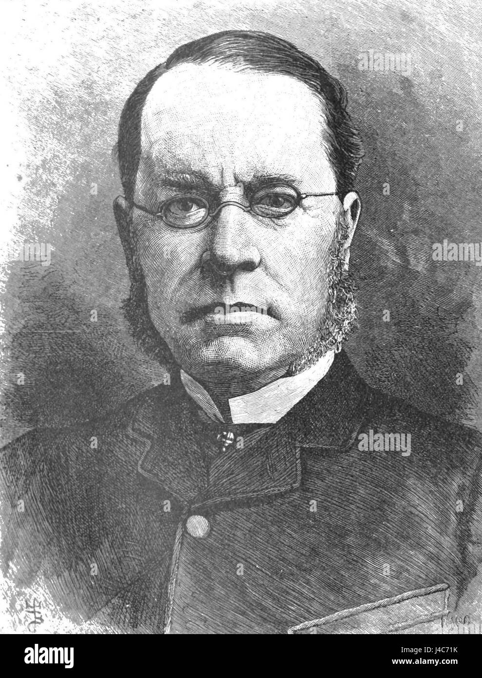 Lyon Playfair war ein schottischer Chemiker und Politiker, der für seine Arbeit im wissenschaftlichen und öffentlichen Sektor bekannt war. Er trug zur Entwicklung der Chemie bei, insbesondere in den Bereichen Spektroskopie und Atomtheorie, und war auch als Parlamentsabgeordneter im öffentlichen Dienst tätig. Sein Erbe umfasst seine akademische Arbeit und politische Beiträge. Stockfoto