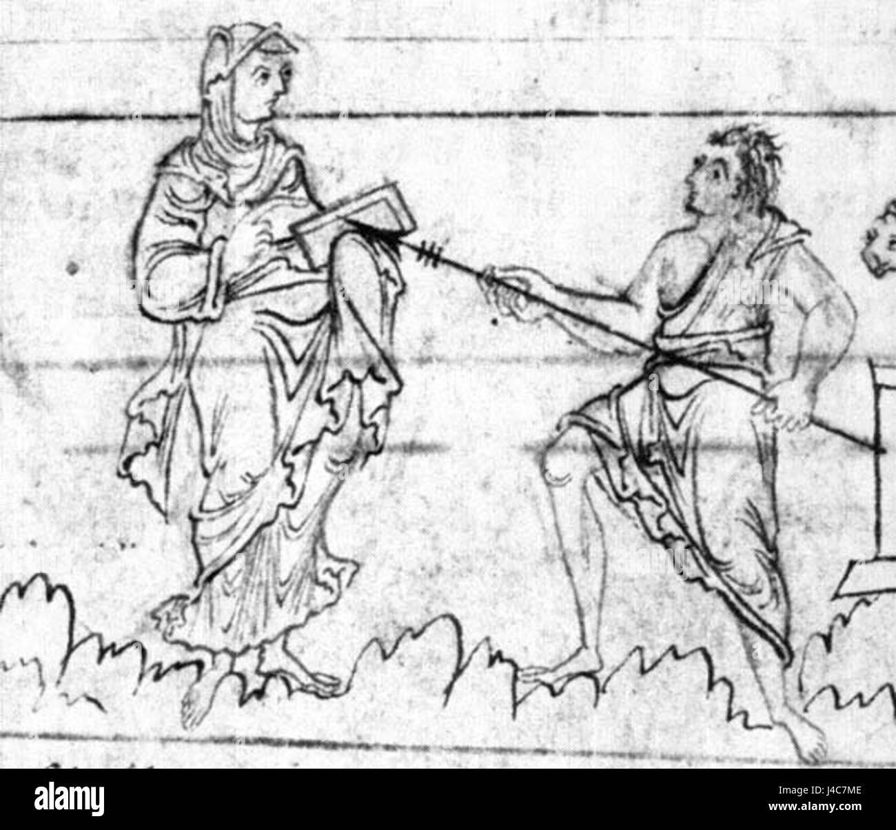 Psychomachien Concordia Discordia Stockfoto