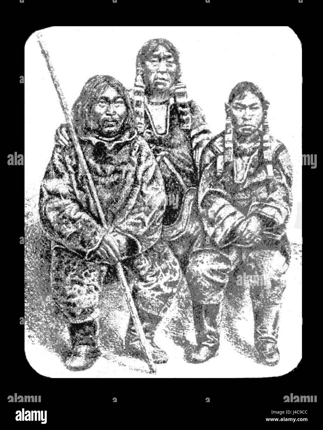 PSM V39 D811 Eskimos im nördlichen Art von Kleid Stockfoto