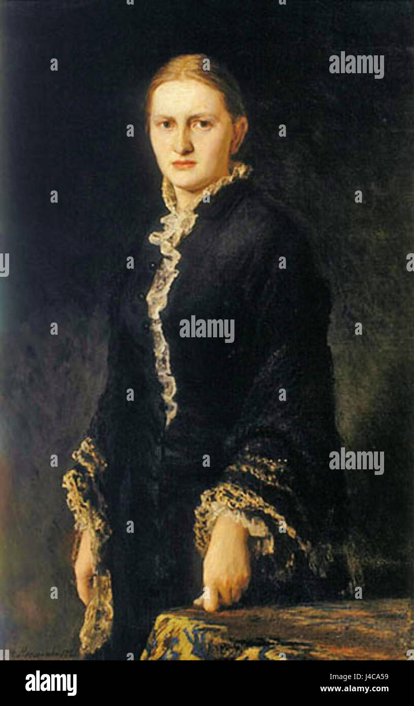 Dies ist ein italienischer Begriff, der „weibliches Porträt“ bedeutet und sich auf eine Art von Kunstwerk bezieht, das eine Frau darstellt. Der Begriff weist auf eine Fokussierung auf weibliche Repräsentation in der Kunst hin, insbesondere auf Frauenporträts. Stockfoto