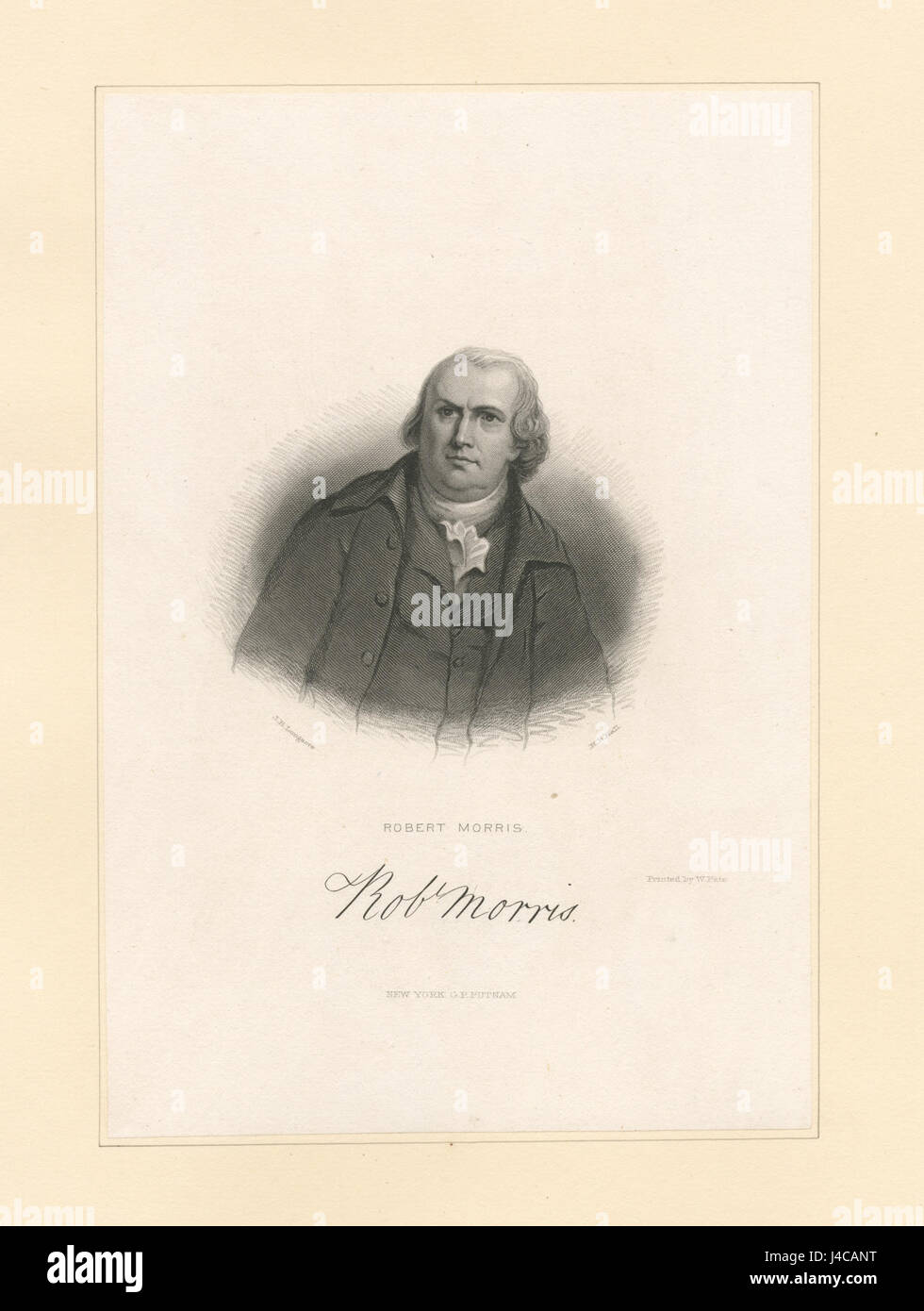 Robt (Robert) Morris (NYPL Hades 268614 EM3063) Stockfoto