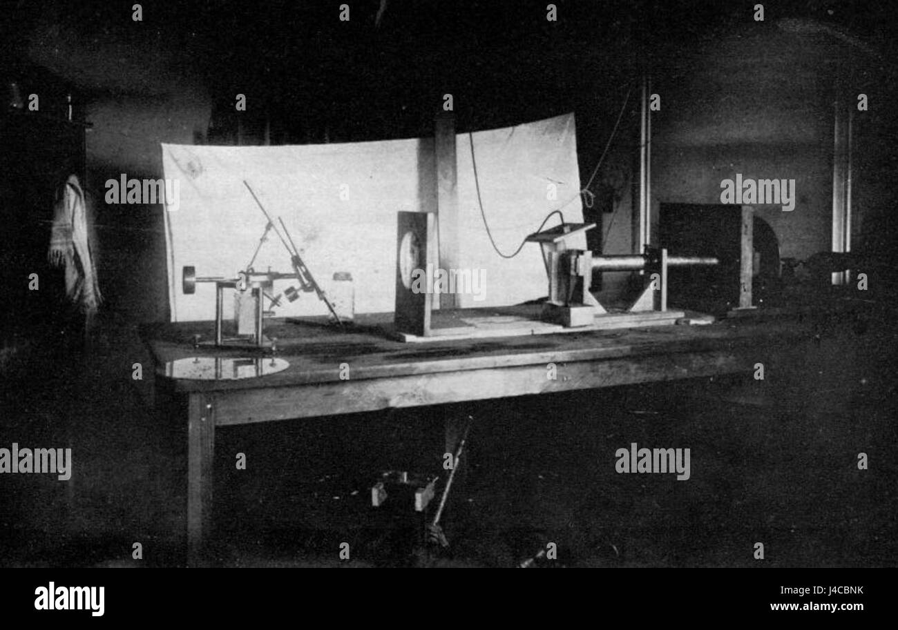 Fotografieren Sound in 1884. Eine seltene Foto aufgenommen am Volta Laboratory von J. Harris Rogers, einen Freund von Bell und Tainter (Smithsonian Foto 44312 E) i009 Stockfoto