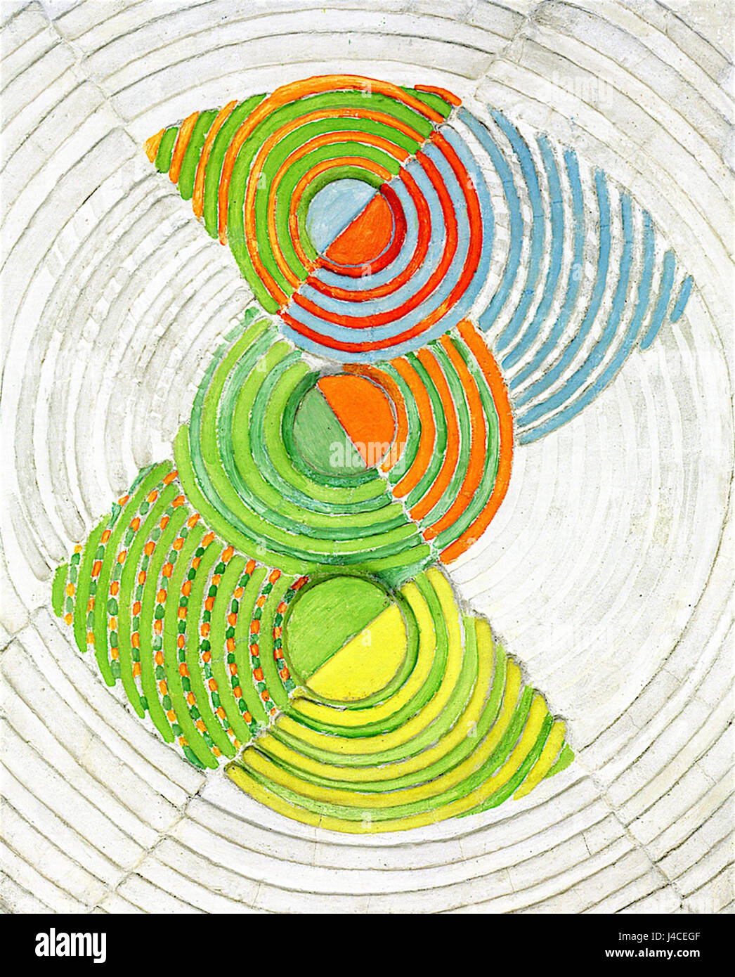 Robert Delaunay Relief Rhytmus 1933 Privatsammlung Stockfoto