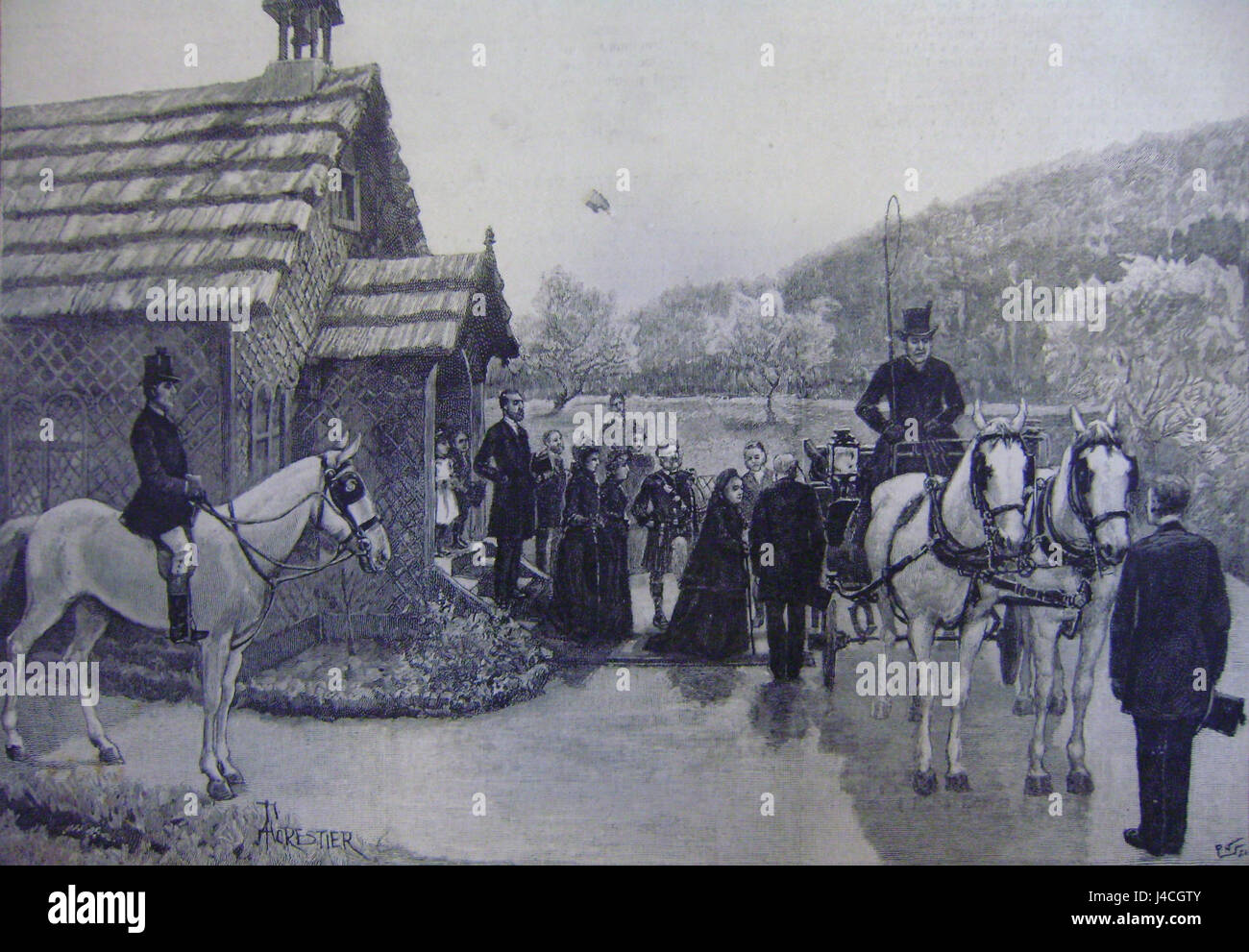 Reine Victoria beschnitten Stockfoto
