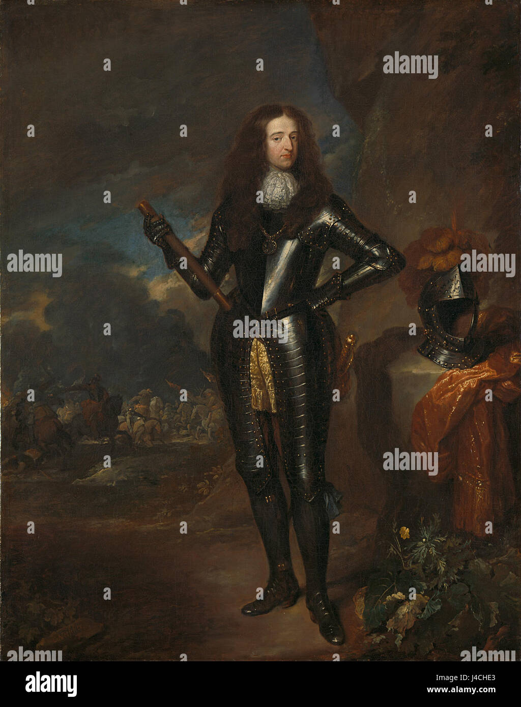 Portret van Willem III, Prins van Oranje En Sinds 1689 Koning van Engeland Rijksmuseum SK C 194 Stockfoto