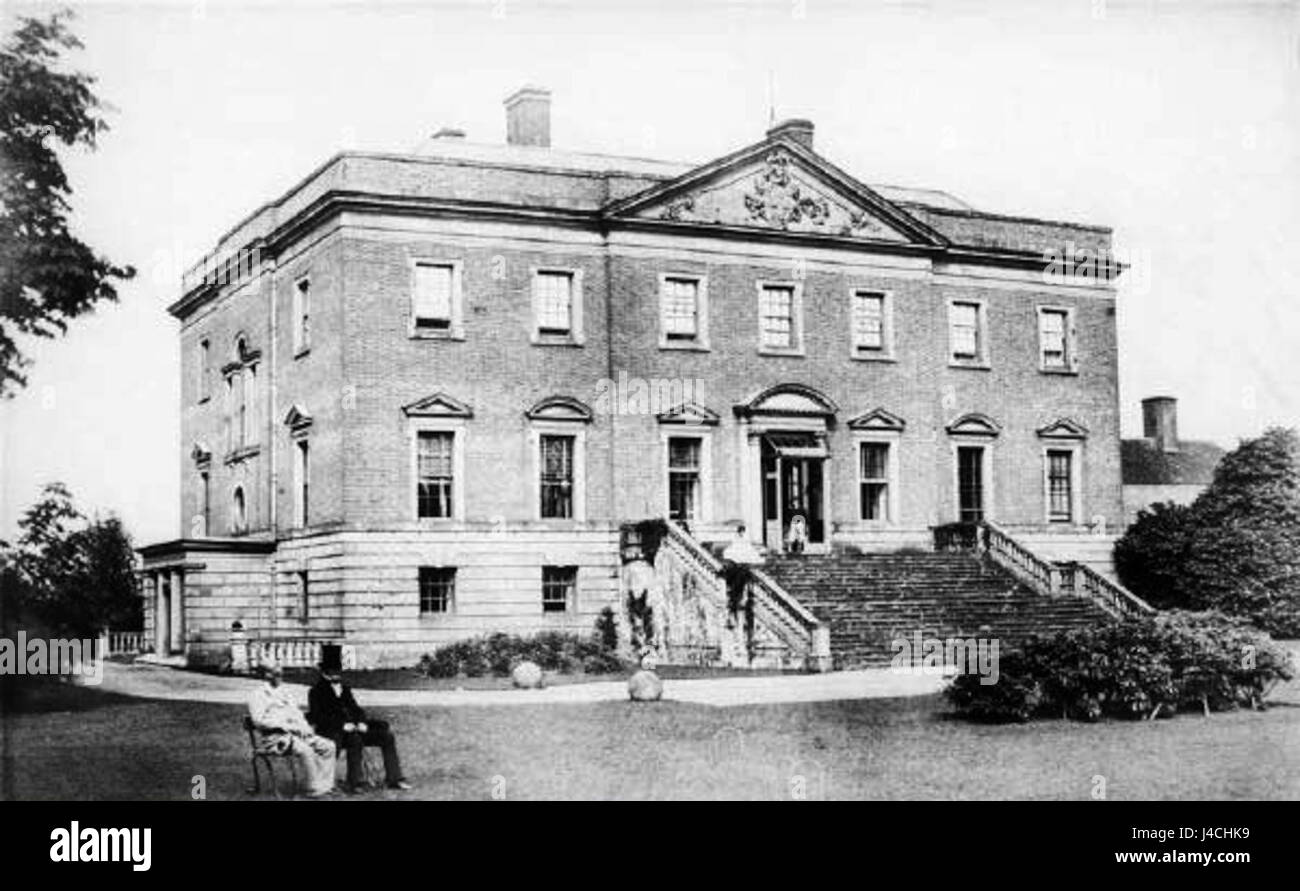 Radbourne Halle 1860 s Stockfoto