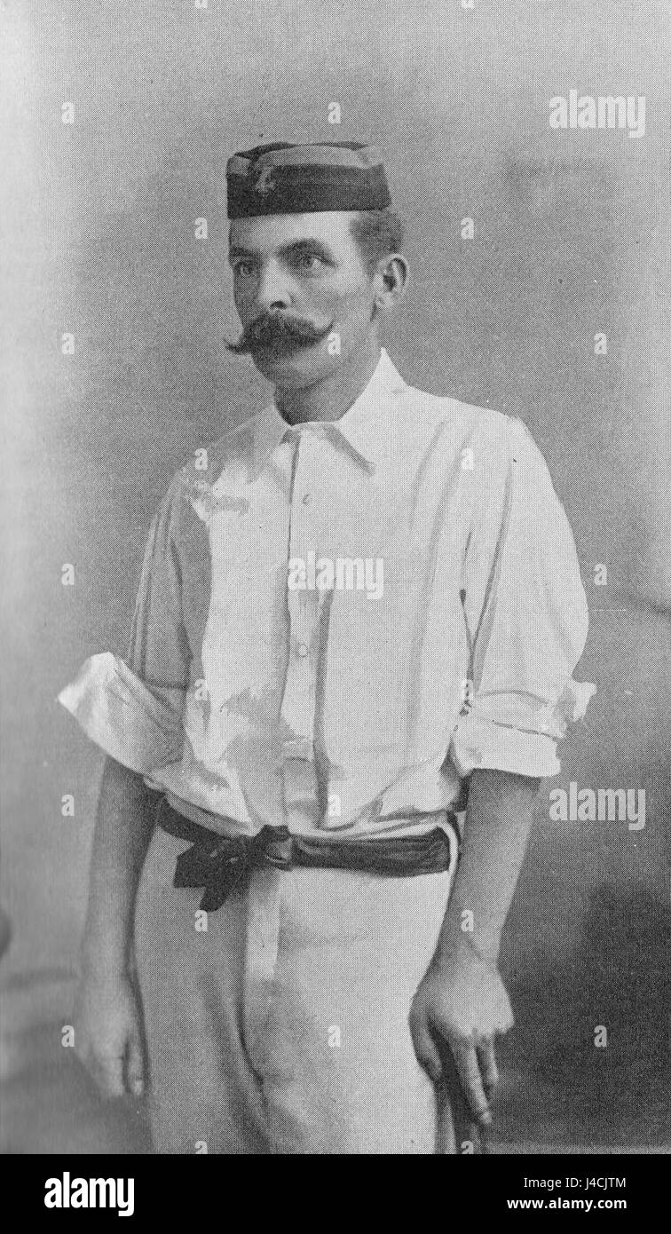 Dieser Verweis bezieht sich auf eine Seite aus einer 1897 erschienenen Publikation über Ranji, die sich wahrscheinlich auf den berühmten Cricketspieler Prinz Ranjitsinhji und seine Beiträge zum Cricketsport bezieht. Stockfoto