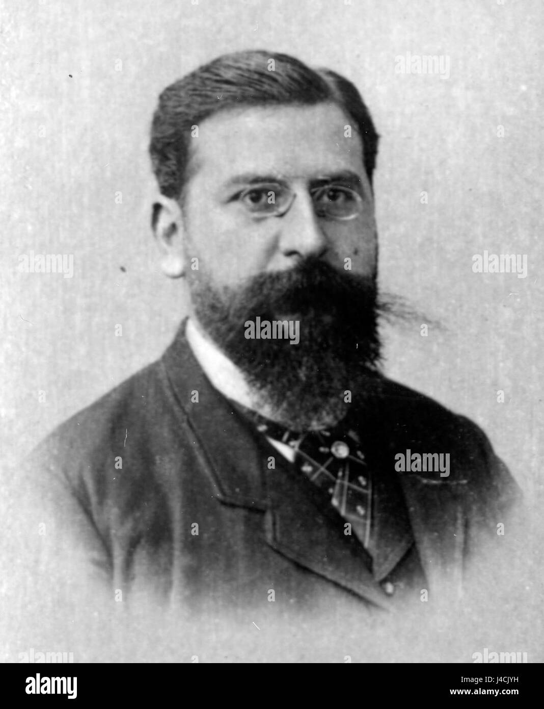 Eine Fotografie von Raoul Pugno, einem bekannten französischen Pianisten und Komponisten aus dem späten 19. Und frühen 20. Jahrhundert, bekannt für seine Virtuosität und Beiträge zur klassischen Musik. Stockfoto