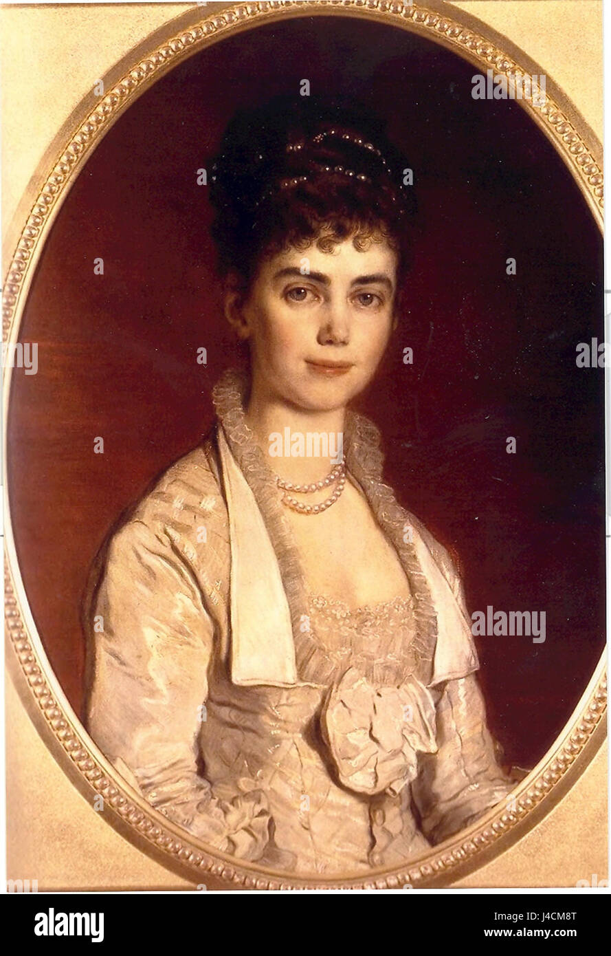 Prinzessin Thyra von Dänemark, geboren 1853, war eine dänische Prinzessin, die durch ihre Heirat mit Ernest Augustus, Herzog von Cumberland, zu einer bemerkenswerten Figur wurde. Sie war bekannt für ihre Spenden für wohltätige Zwecke und ihre engen Verbindungen zur dänischen Königsfamilie. Stockfoto